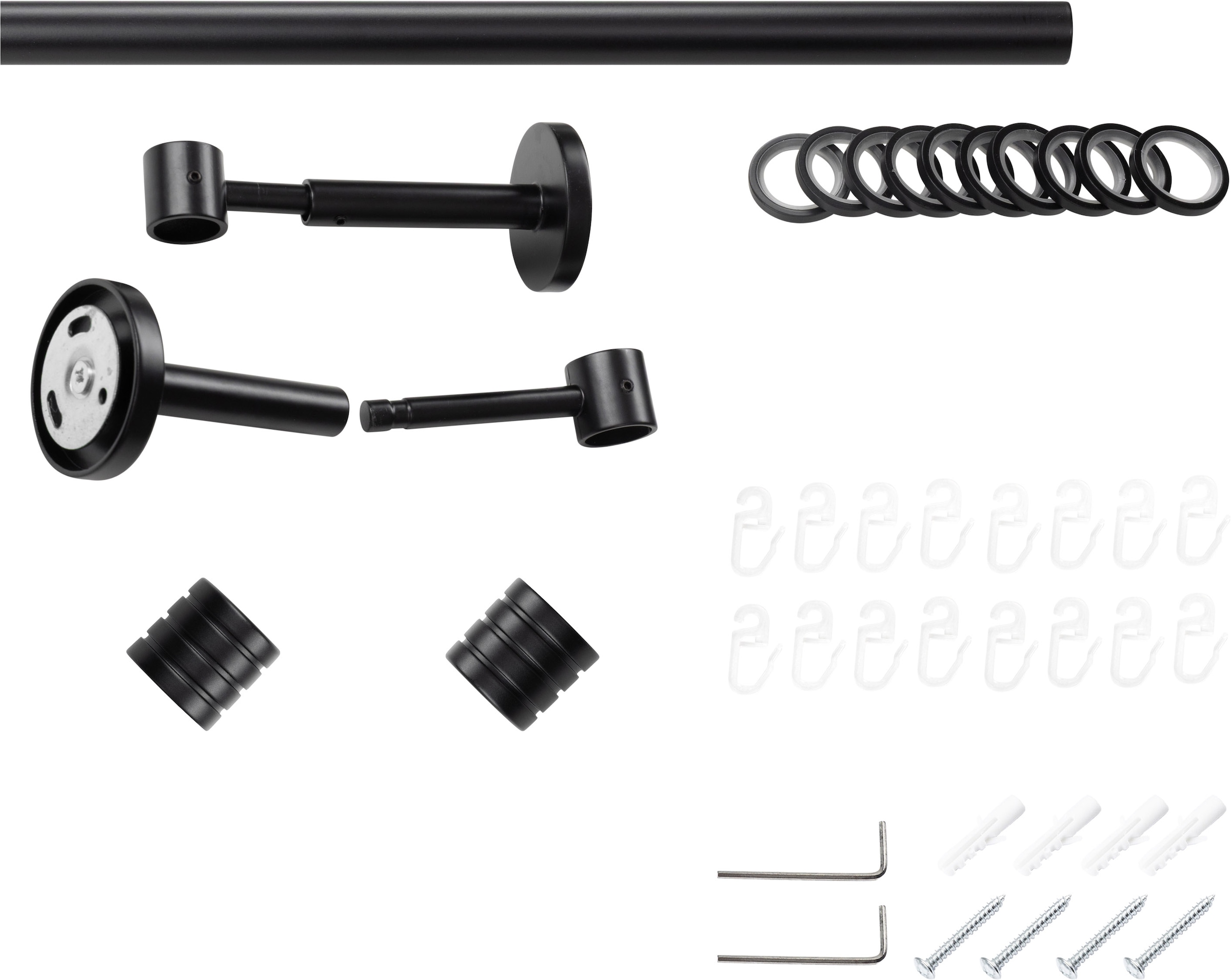 SN DECO GROUP Gardinenstange Ø 19 mm Fixmass;kürzbar