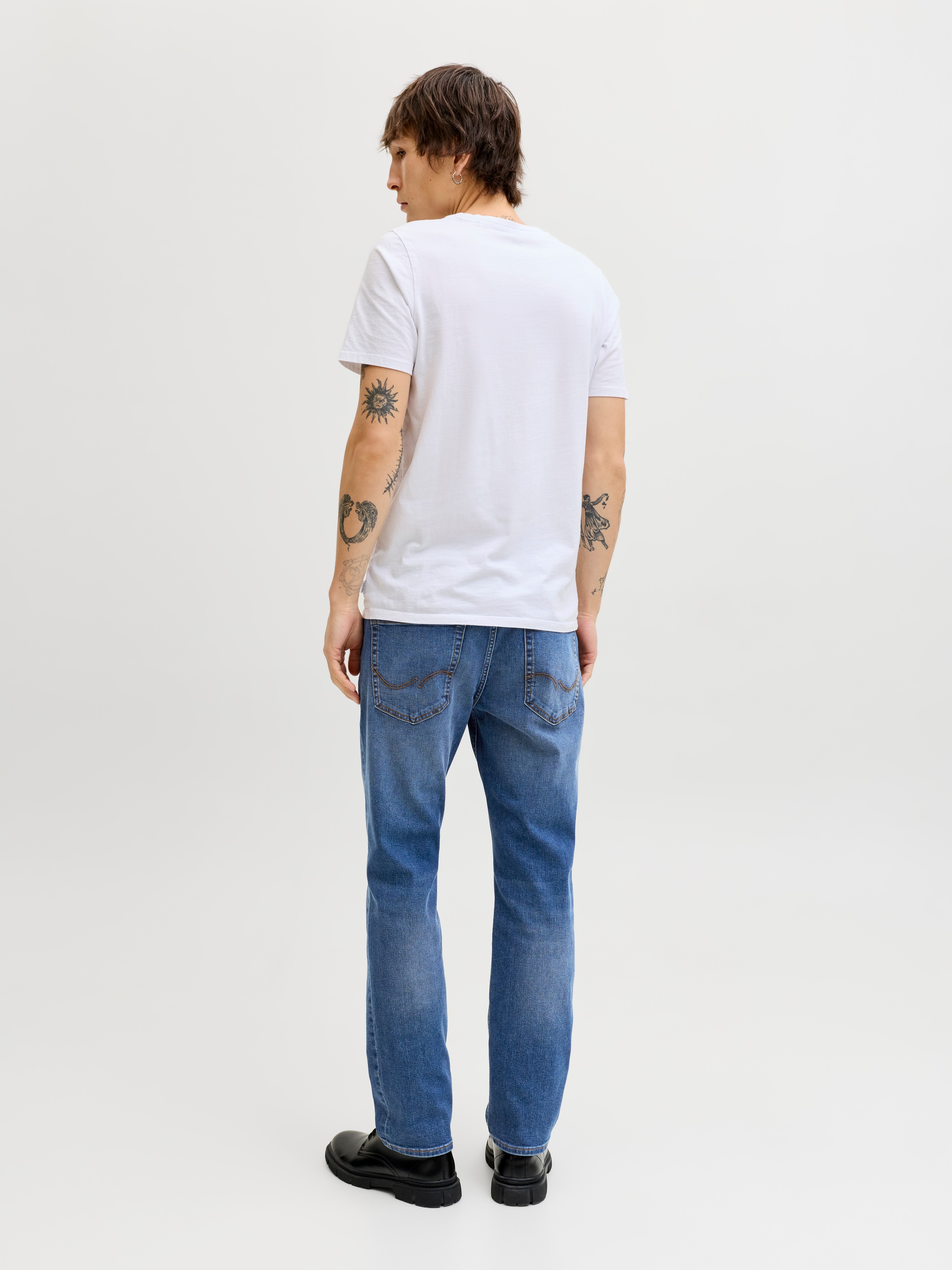 Jack & Jones Straight-Jeans »JJICLARK JJORIGINAL SQ 2« Baumwollmischung, straight fit