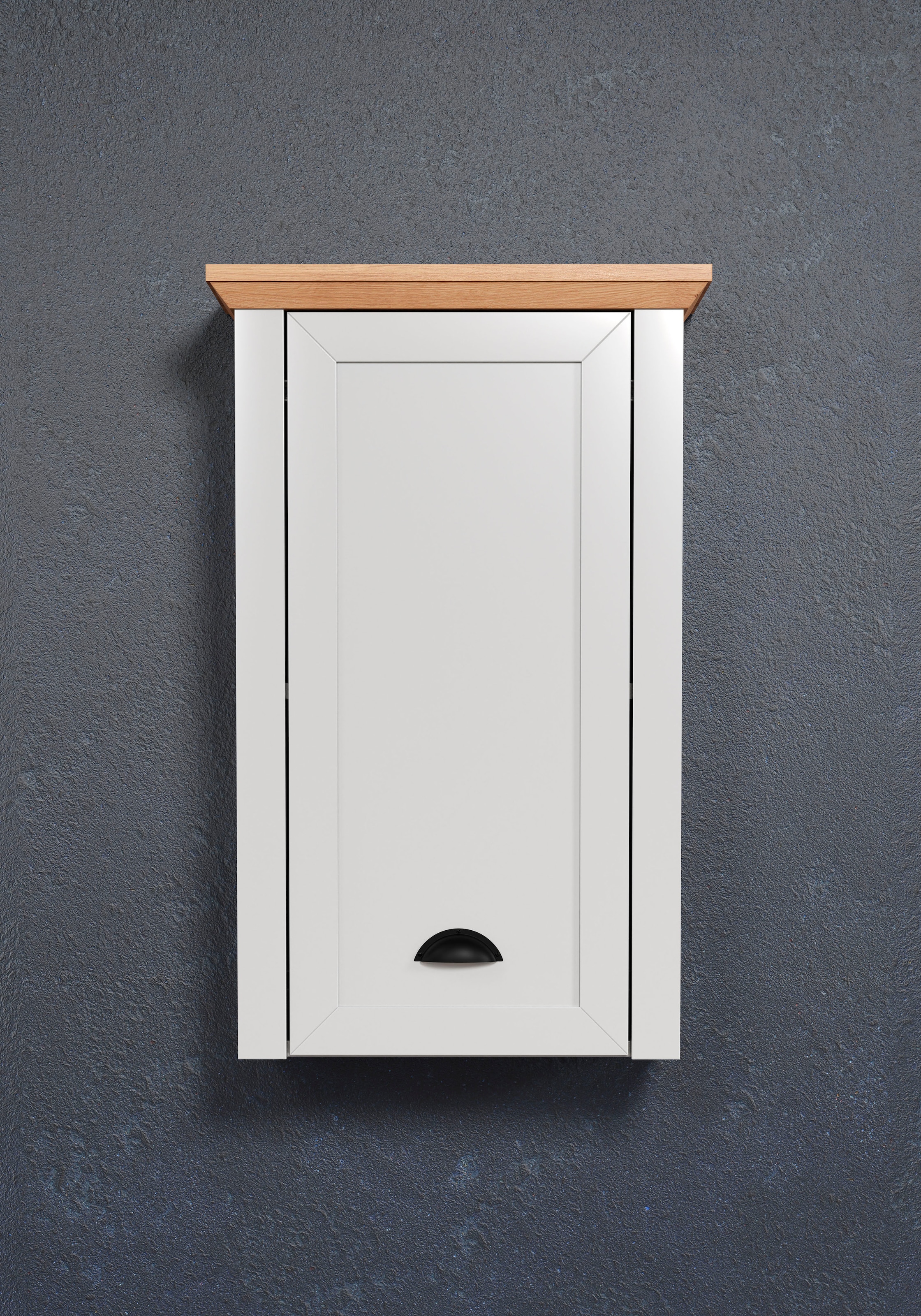 Home affaire Hängeschrank Badschrank mit Muschelgriff im Landhaus-Look - (B/T/H) 46/24/73 cm