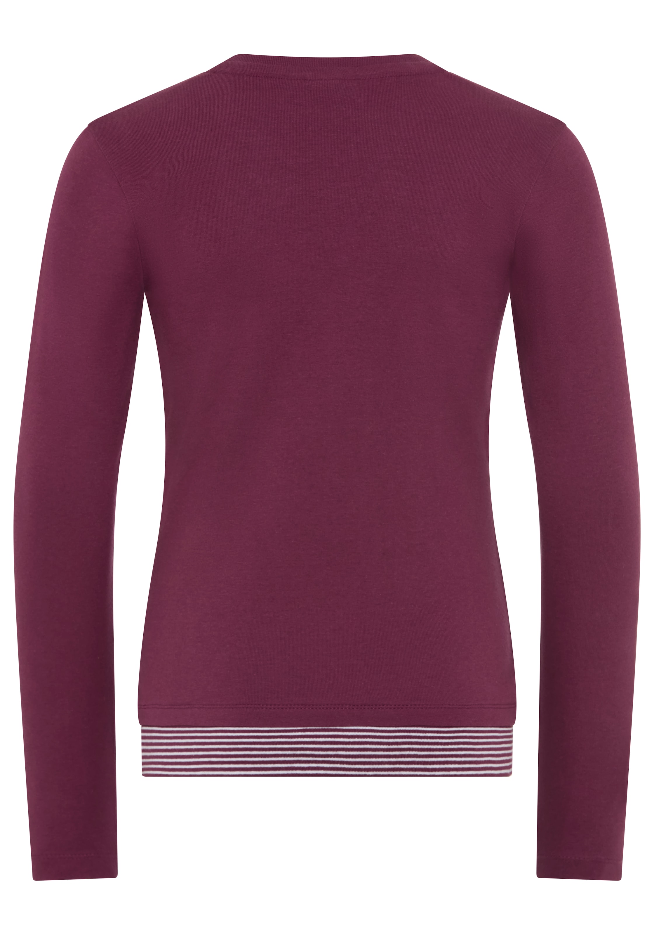 KangaROOS Langarmshirt »Ripp-Shirt in Lagenoptik« modische Auschnitt-Details