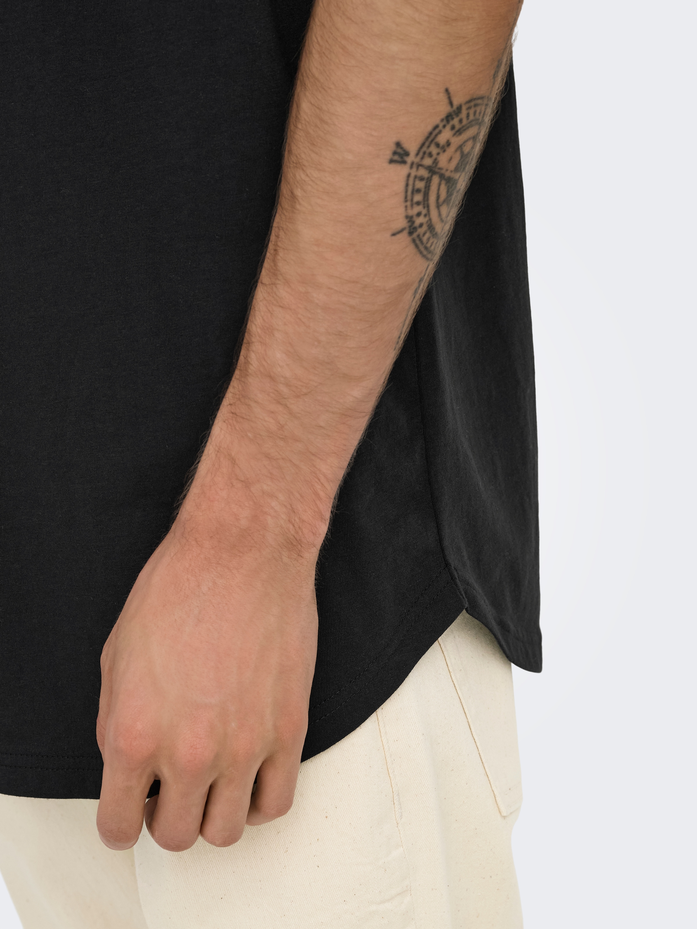 ONLY & SONS Shirt à col rond »ONSJEFF LONGY SS TEE 5-PACK OTL« Paquet, 5