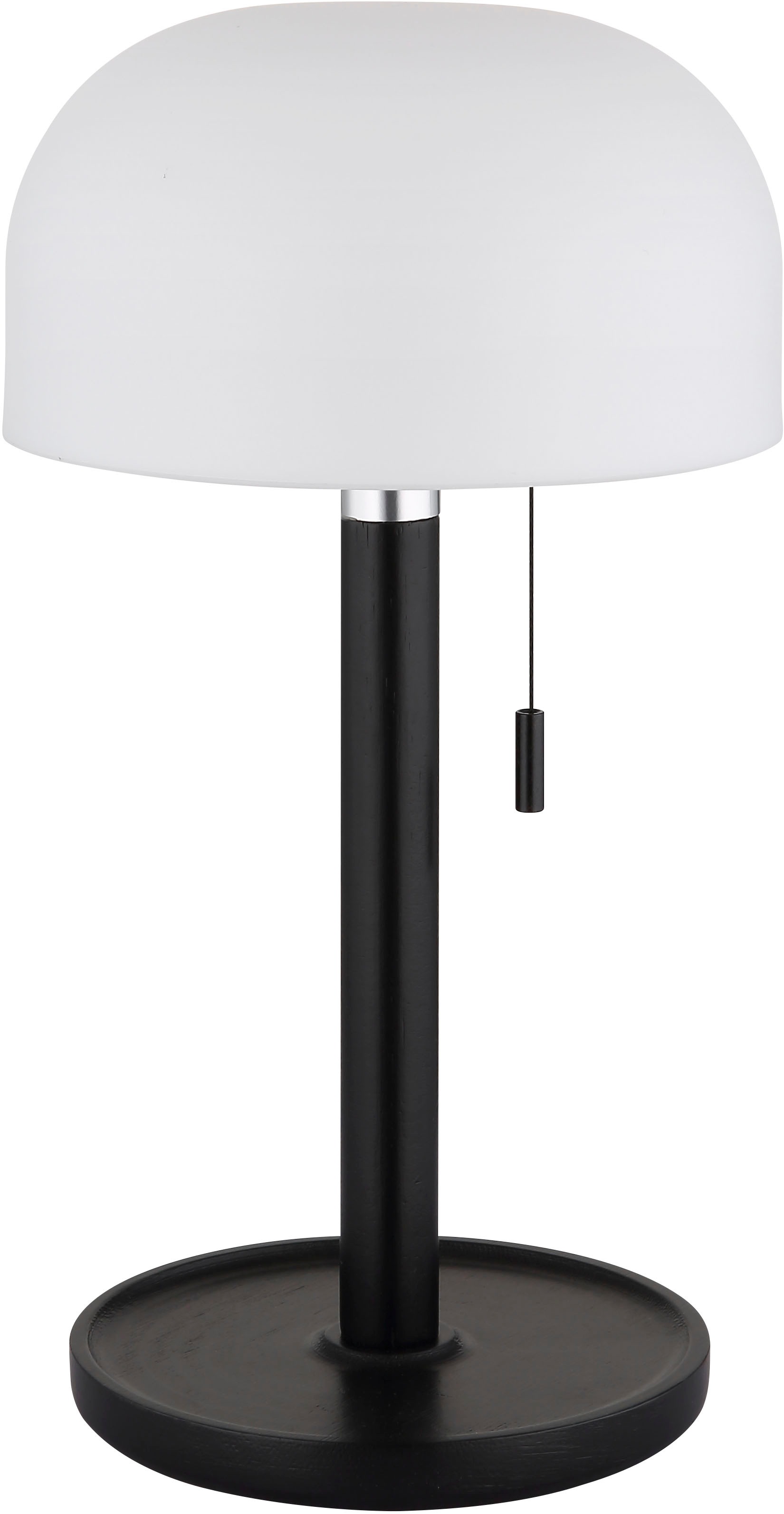 GLOBO LIGHTING LED Tischleuchte »NORMAN« LED-Modul 1 Stk. warmweiss - kaltweiss Akkutischleuchte auch für draussen, Zugschalter Kordel, Akkulampe