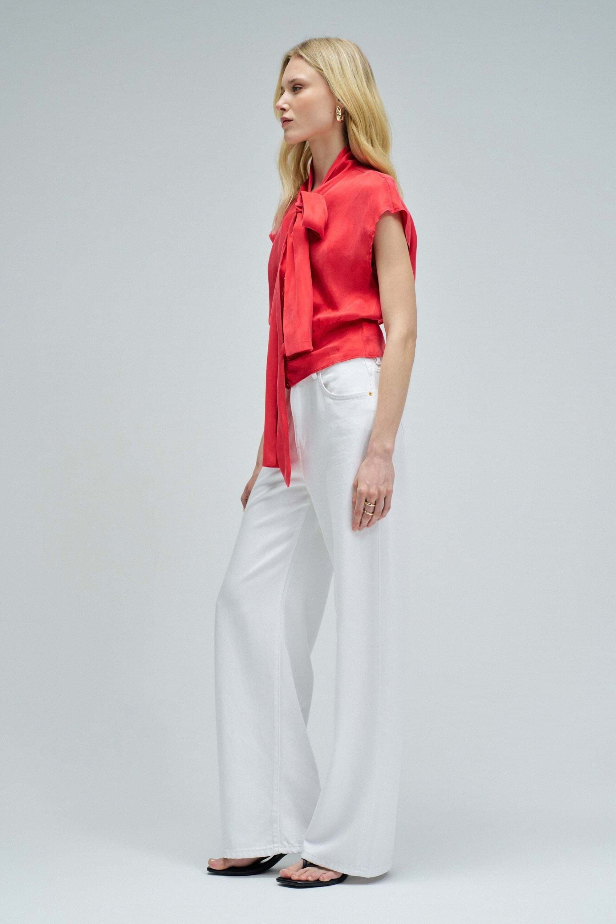 Salsa Blouse à manches courtes »Salsa Jeans Kurzarmbluse Corset Blouse Style«