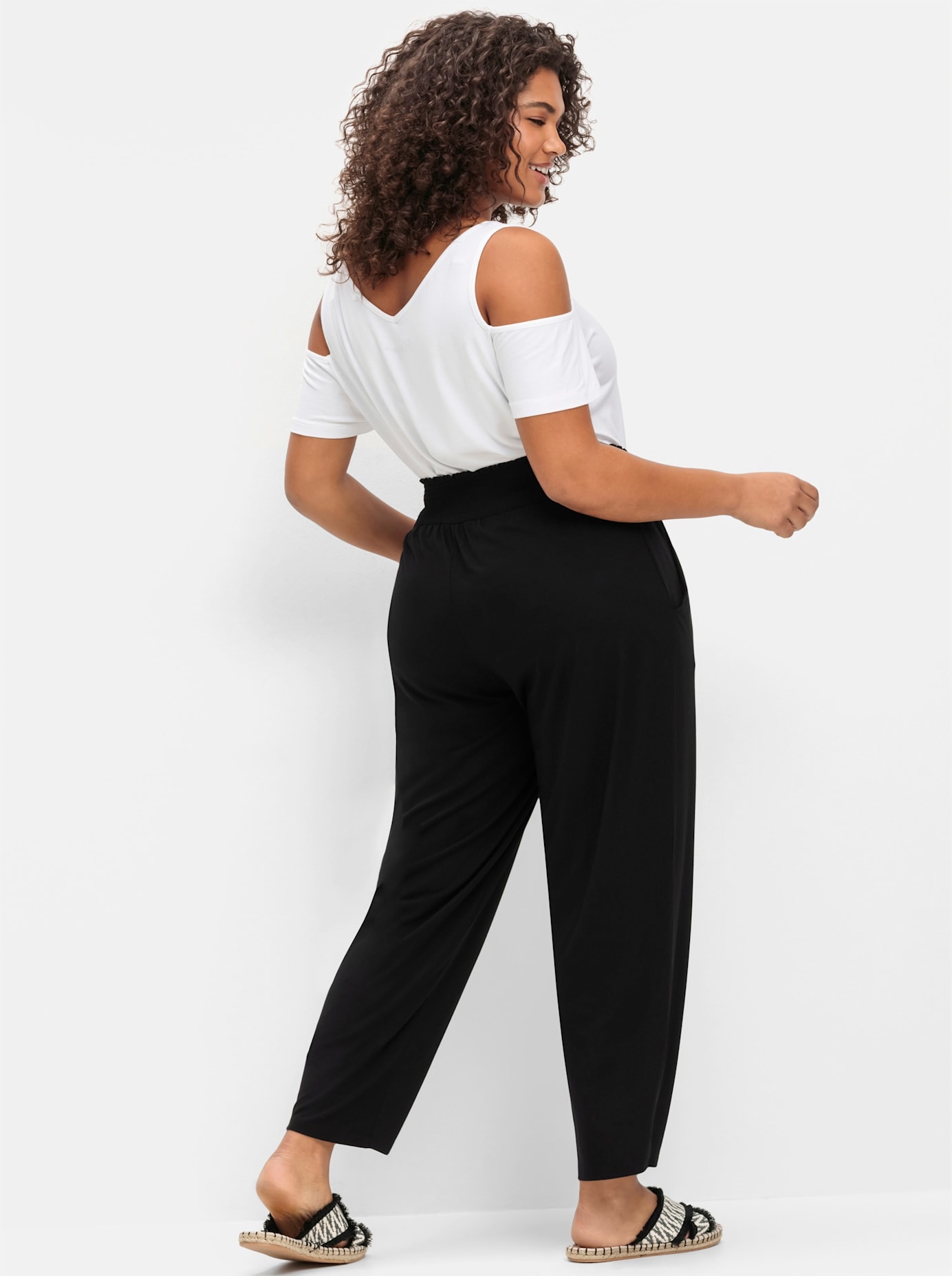 Sheego Pantalon en jersey