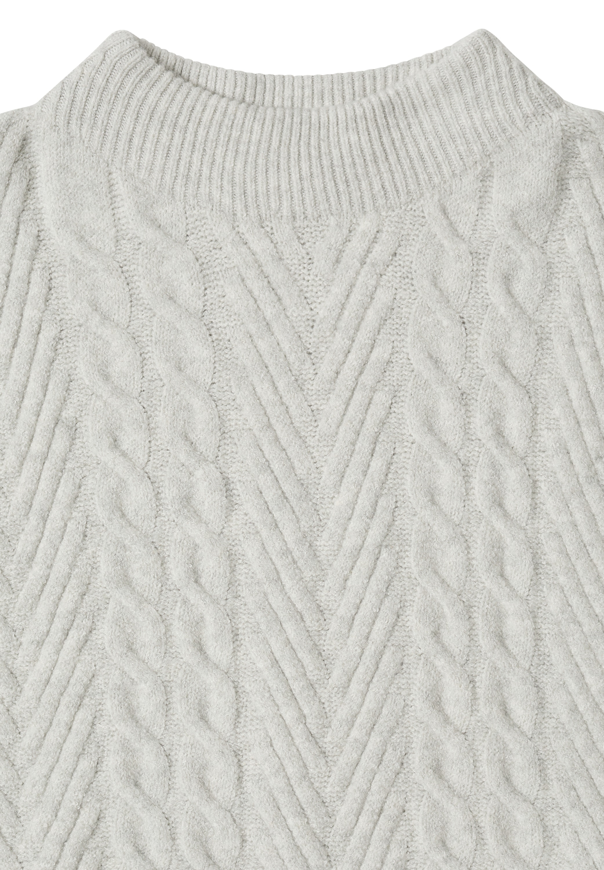 Cecil Pull en tricot mit Turtle Neck, Zopfmuster