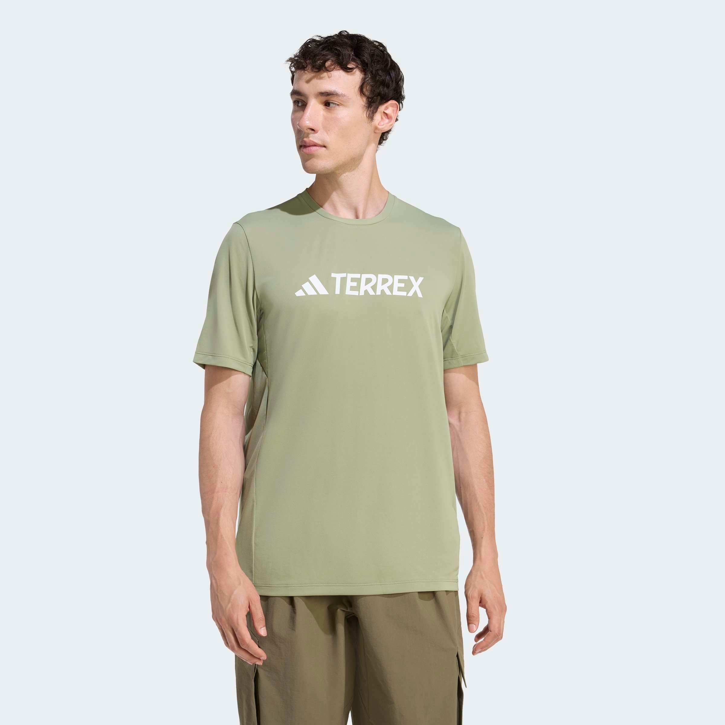adidas TERREX T-shirt fonctionnel »MULTI CLIMACOOL LOGO TECH« t-shirt fonctionnel sportif, sans fermeture, en polyester