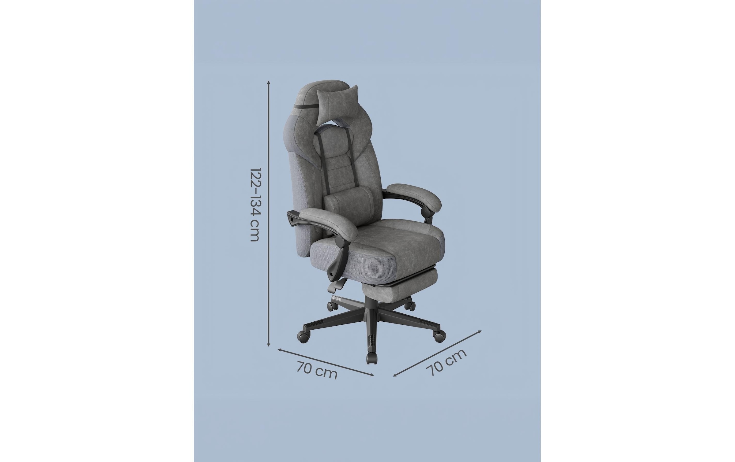 SONGMICS Chaise de bureau »Velourslederimitat, bis 150 kg« ()