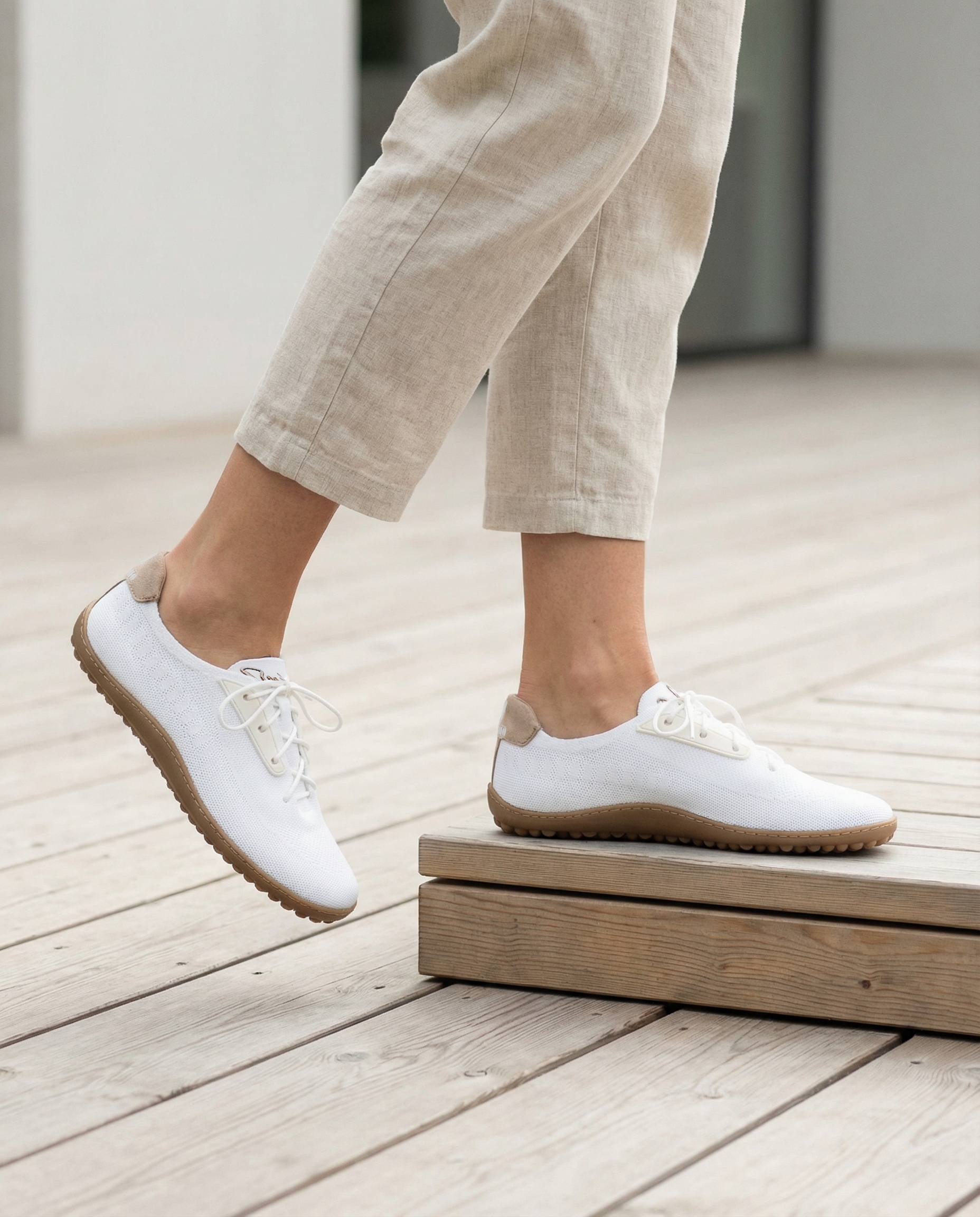 Leguano Chaussures pieds nus »ADVICE«  Chaussure à lacets, chaussure de loisirs, avec semelle hybride innovation mondiale, pour elle & lui