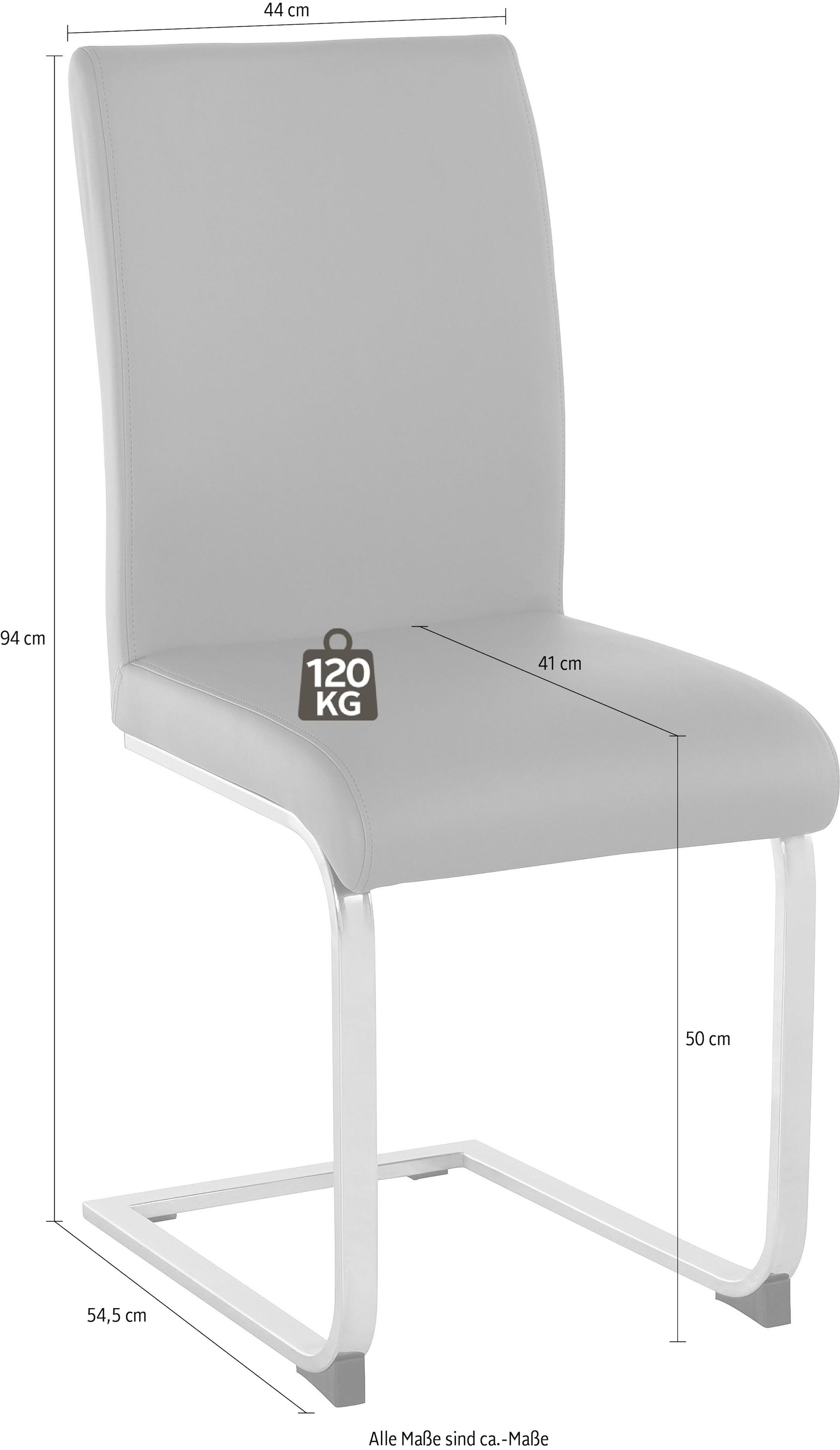 GOODproduct Chaise cantilever »Charissa« (Set) 2 cuisBezug in verschiedenen Qualitäten, maximale Belastbarkeit 120 kg