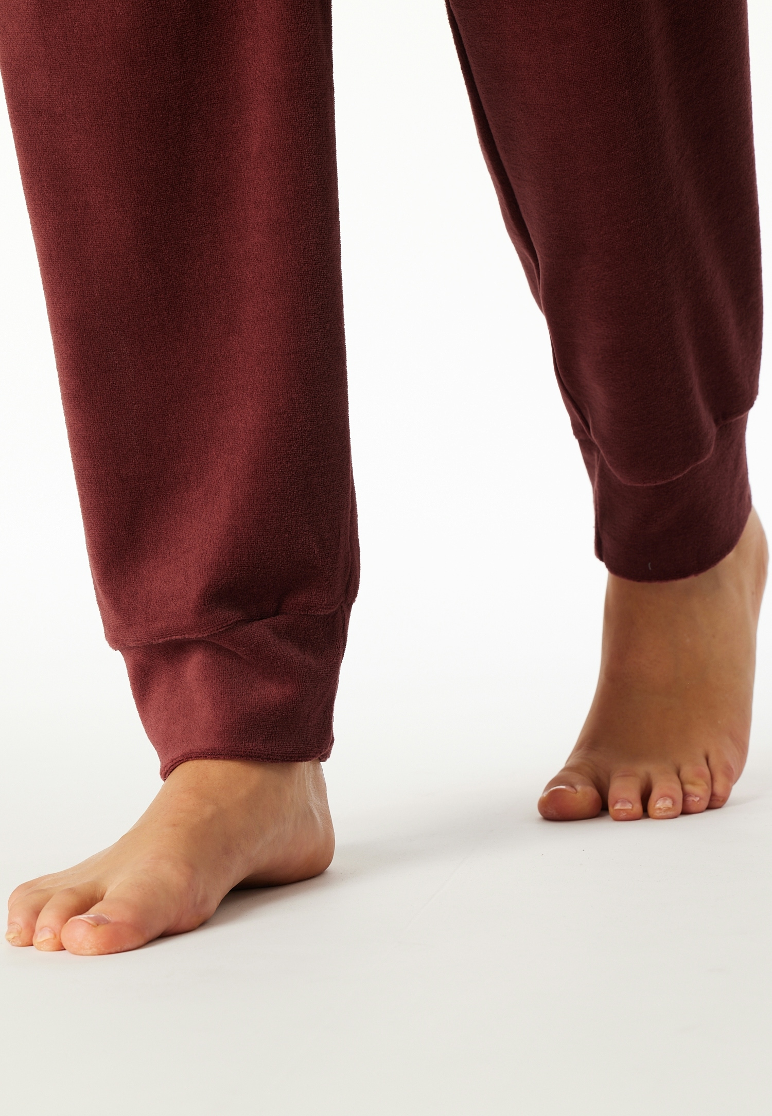 Schiesser Pyjama »Comfort Nightwear« Baumwollmischung, Rundhals-Ausschnitt, langärmelig, Velour-Qualität