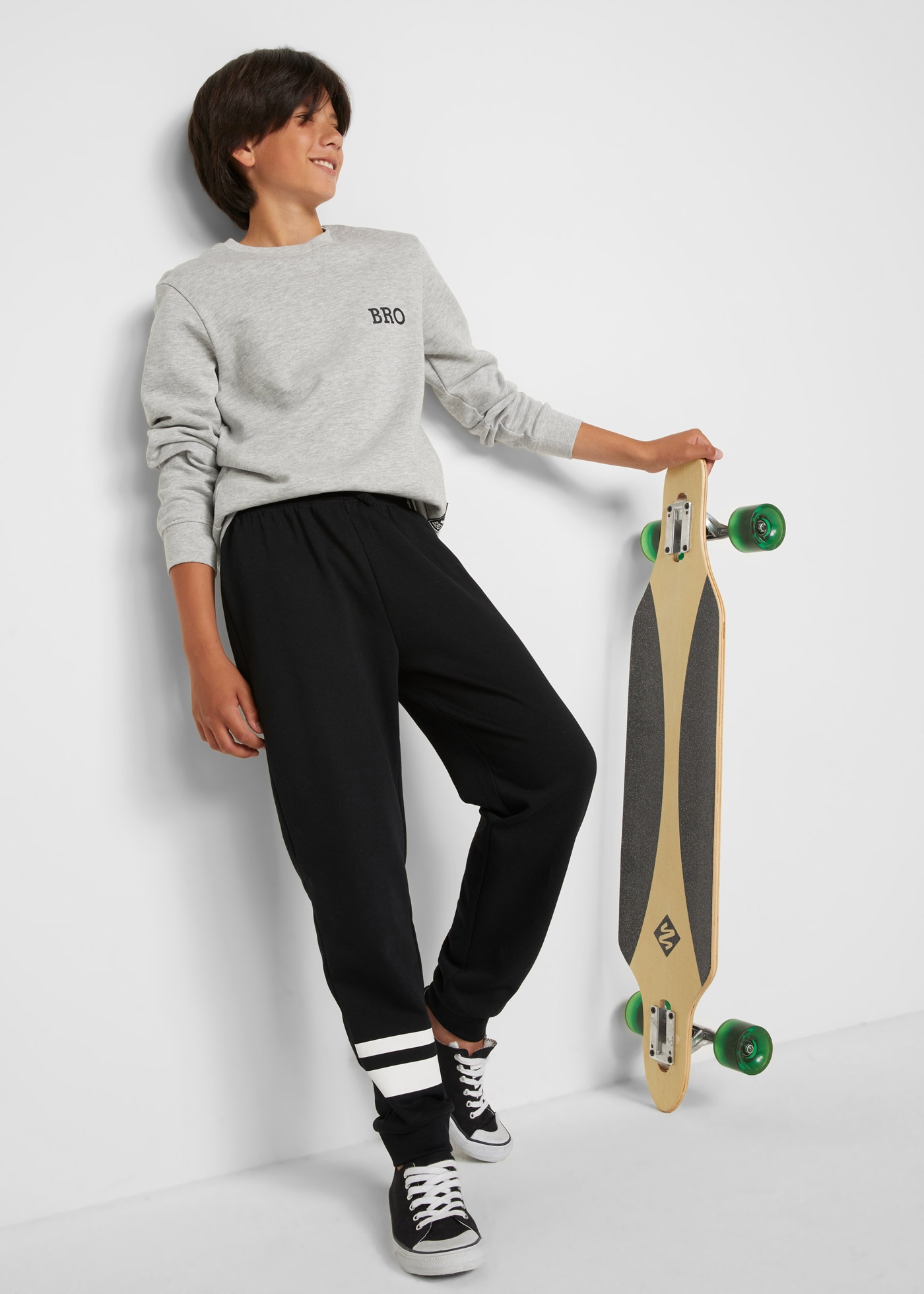 bonprix Pantalon de jogging  Jogginghose aus weichem Baumwoll-Mix (2er Pack)