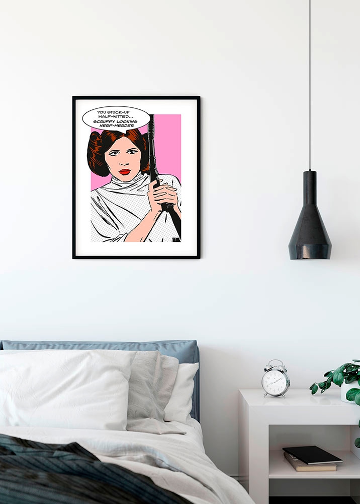 Komar Image »Star Wars Classic Comic Quote Leia« 1 cuis tlg. Wandbild zur Dekoration im Kinderzimmer - ohne Rahmen