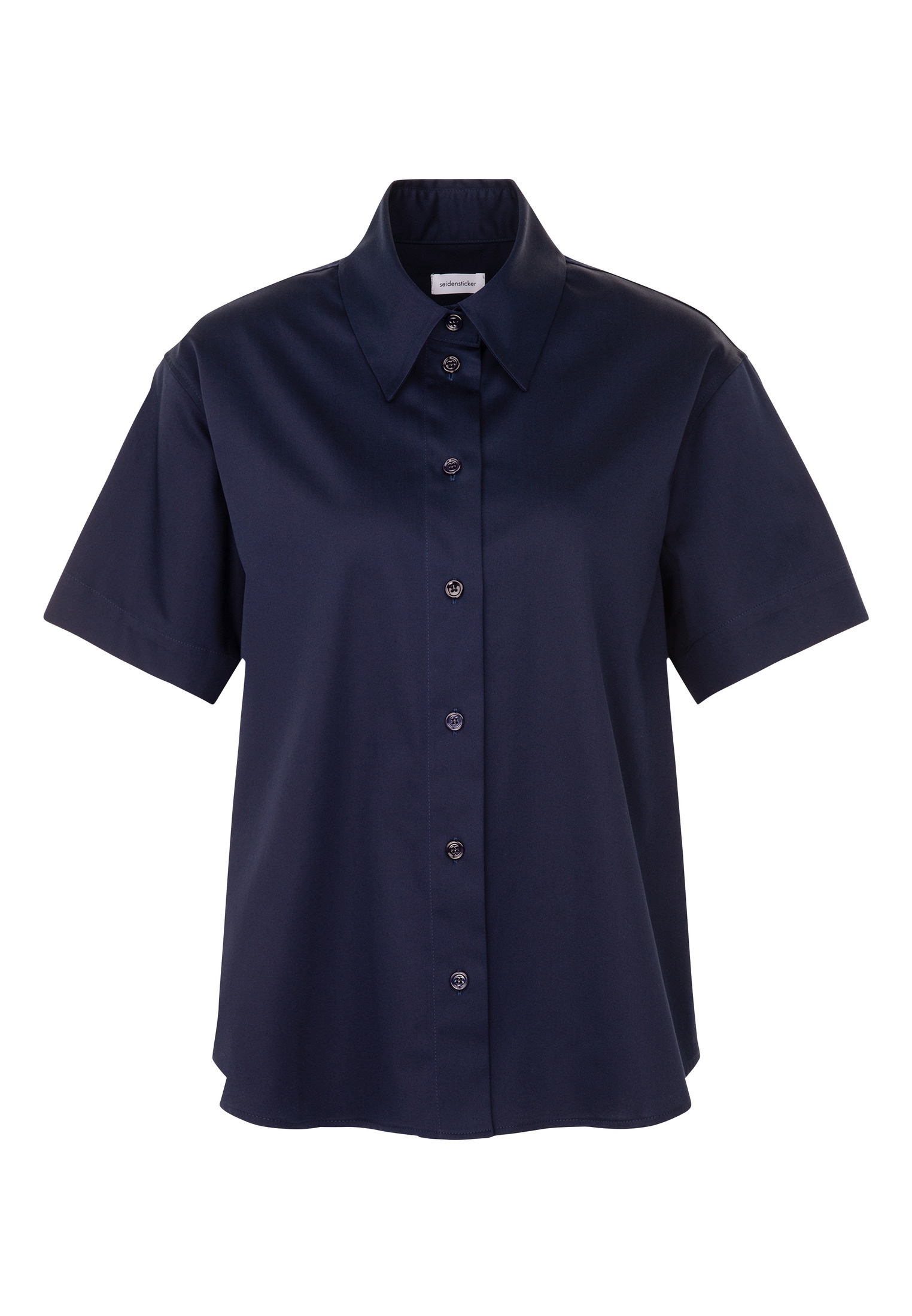 seidensticker Hemdbluse »Schwarze Rose« 1/2 Kragen Uni