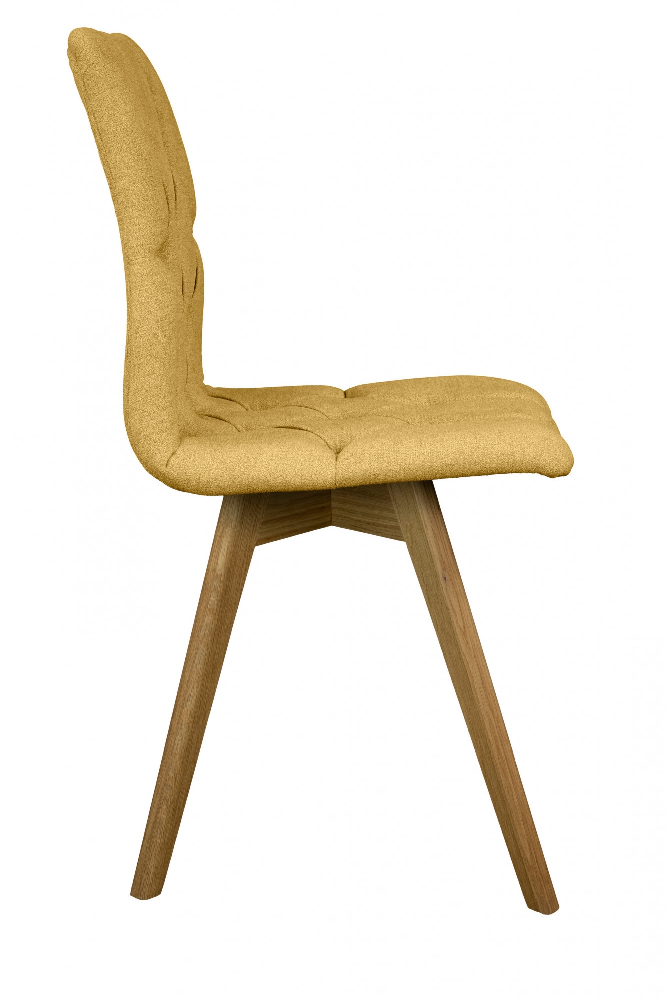 GOODproduct Chaise de salle à manger »Rania« (Set) 2 cuisMassivholzgestell, mit Knopfheftung