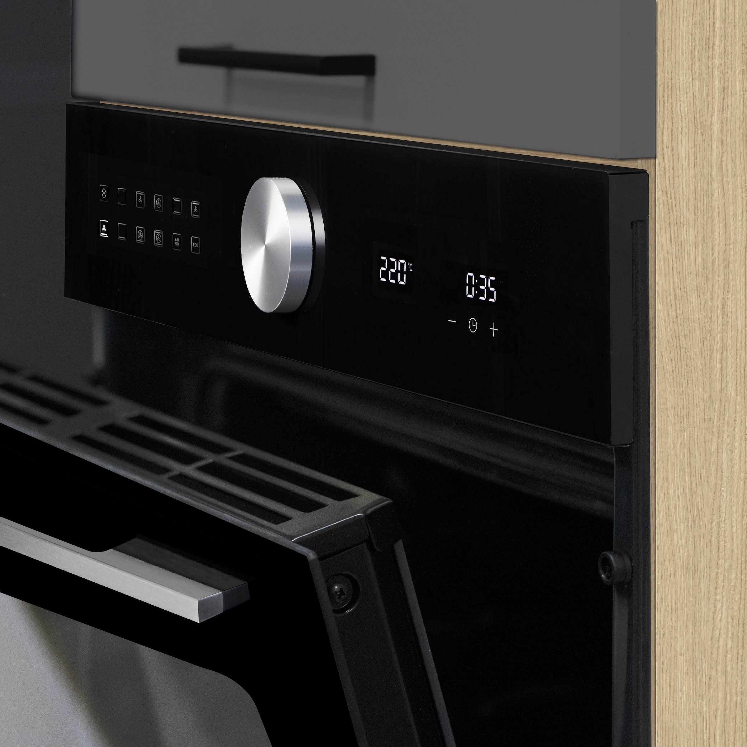 KOCHSTATION Kitchenette »Luna, Einbauküche, Zeilenküche, mit Soft-Close Funktion, Made in Italy« Breite 300 cm ohne E-Geräte, mit Spüle+Siphon und Aufsatz