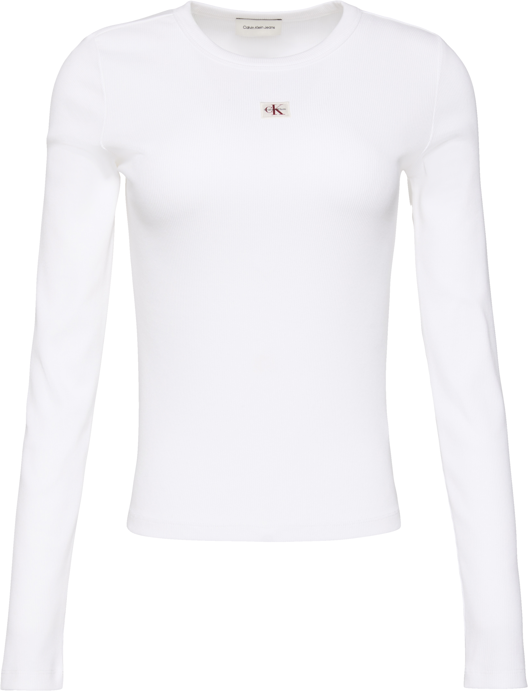 Calvin Klein Jeans Haut de chemise Figurbetonte Passform mit Rundhalsausschnitt