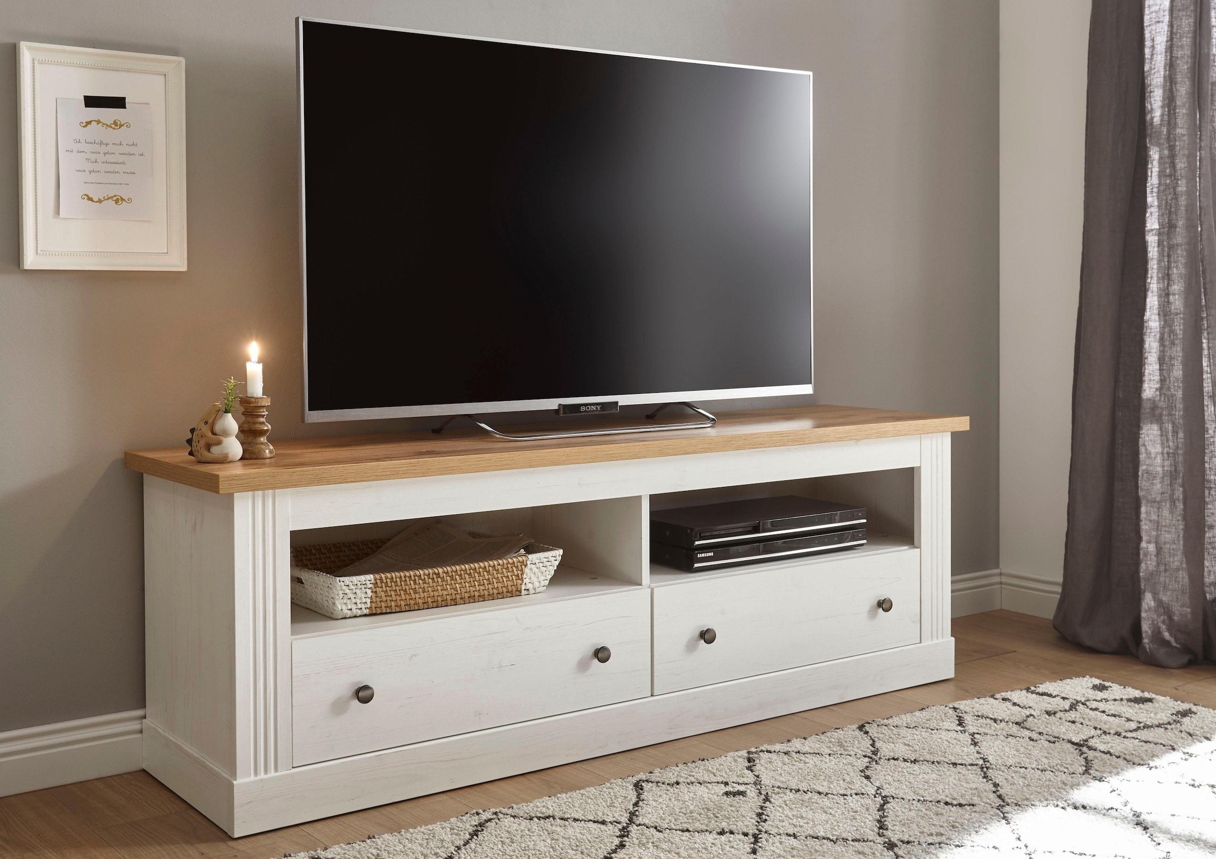 GOODproduct Lowboard »Westminster TOPSELLER!« Breite ca. 152cm,  Fernsehtisch in romantischem Landhausstil