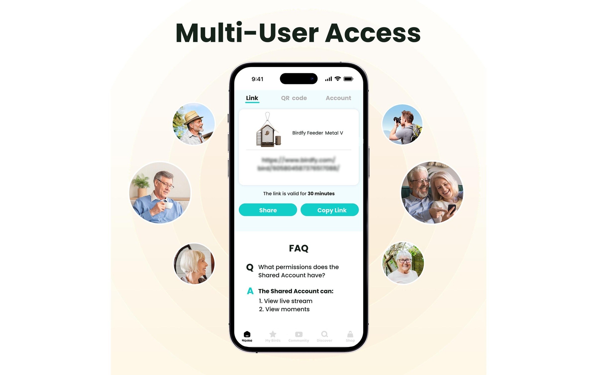 Birdfy Distributeur de nourriture »Metall V 1080PHD mit Kamera«