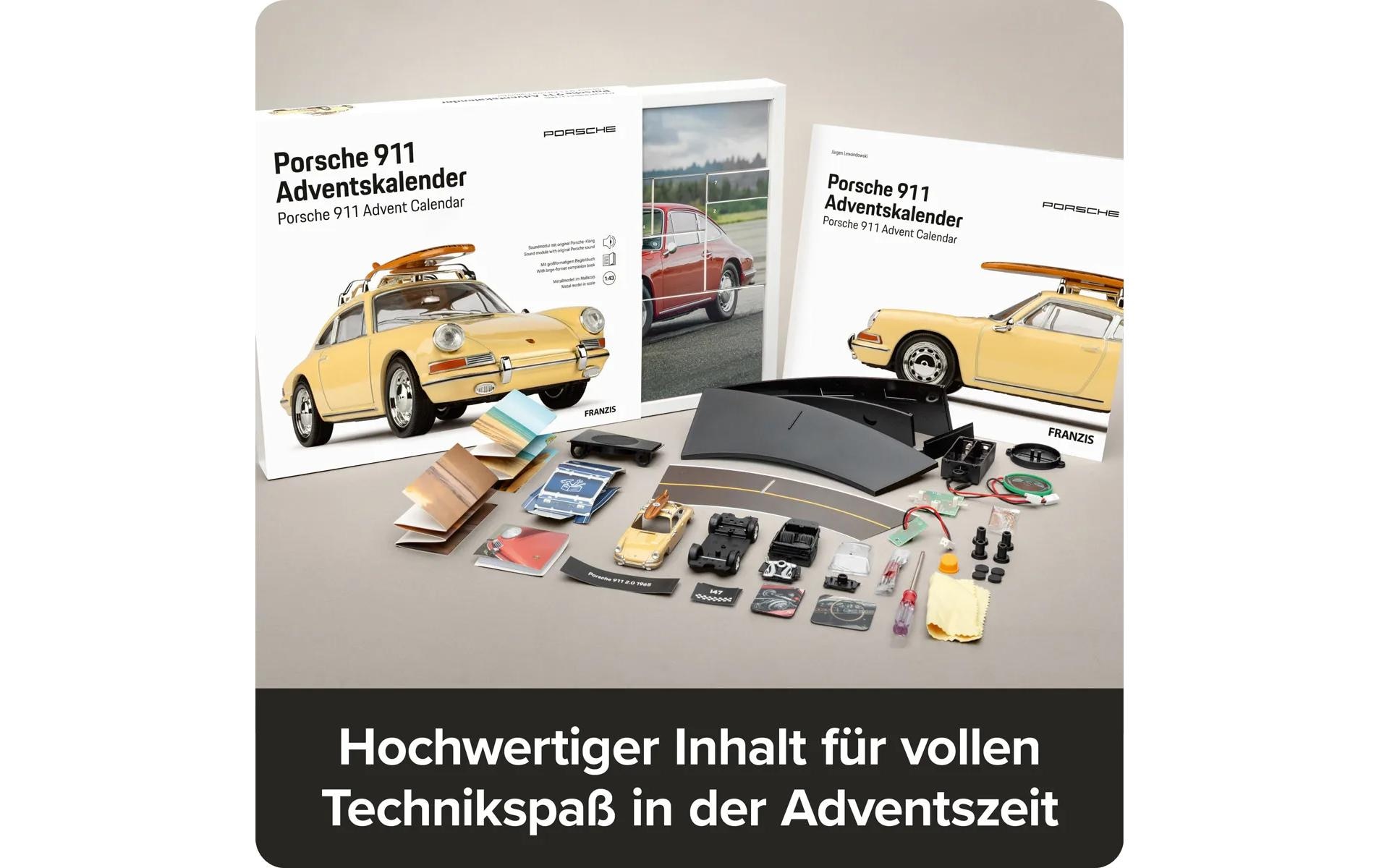 Franzis Calendrier de l'Avent »911 Modellbau, Surfbrett, 1:43«