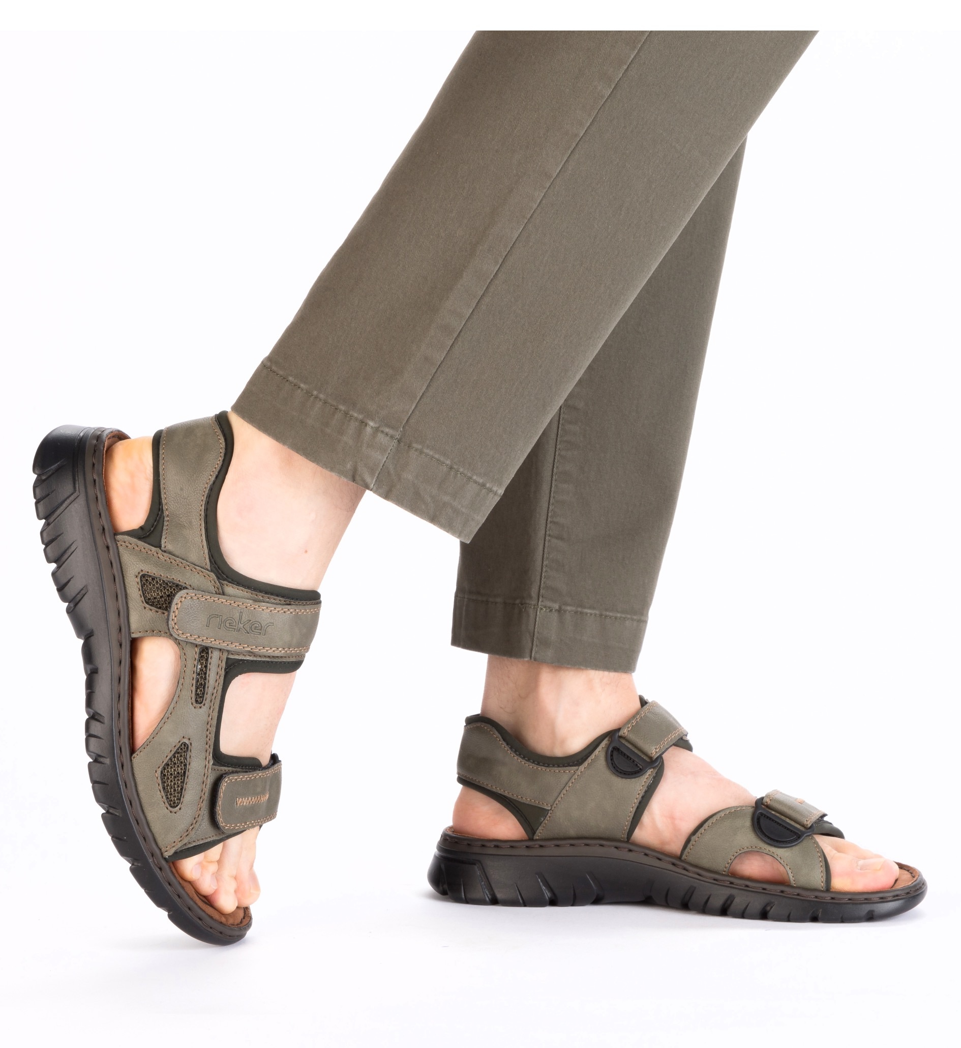 Rieker Sandale  Sommerschuh, Klettschuh, Outdoorsandale, in Trekking-Optik