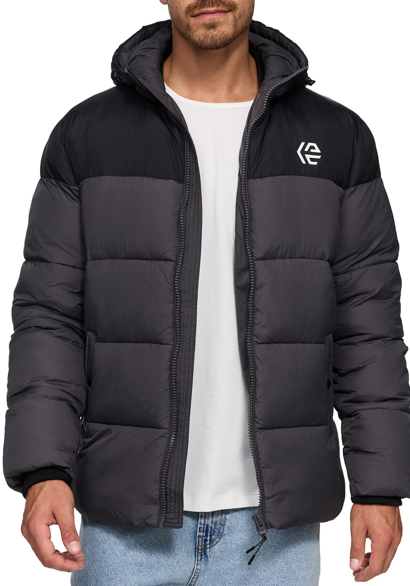 Indicode Steppjacke »INAlanin« mit Kapuze