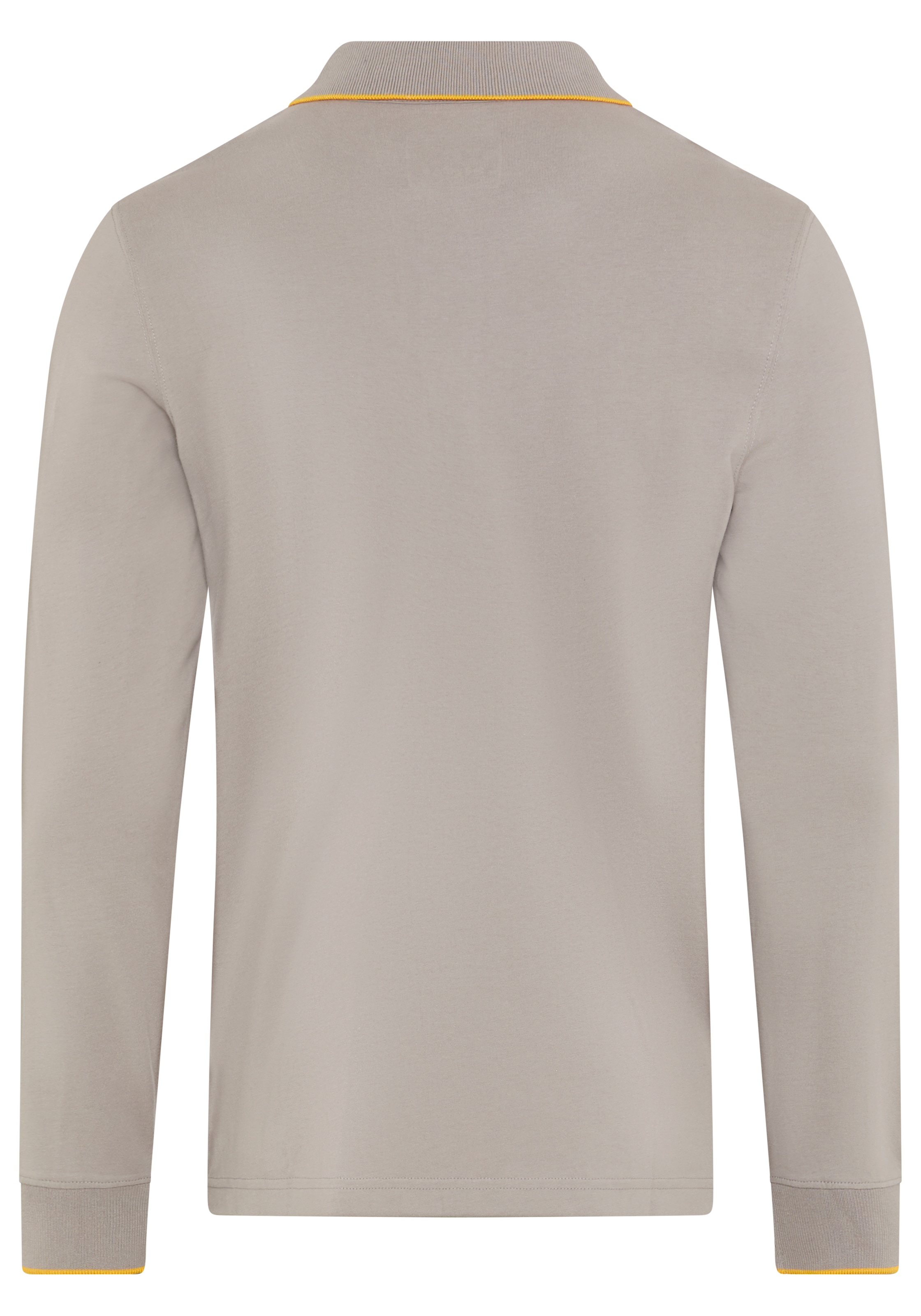 DELMAO Poloshirt Normal geschnittene Passform, mit Langarm