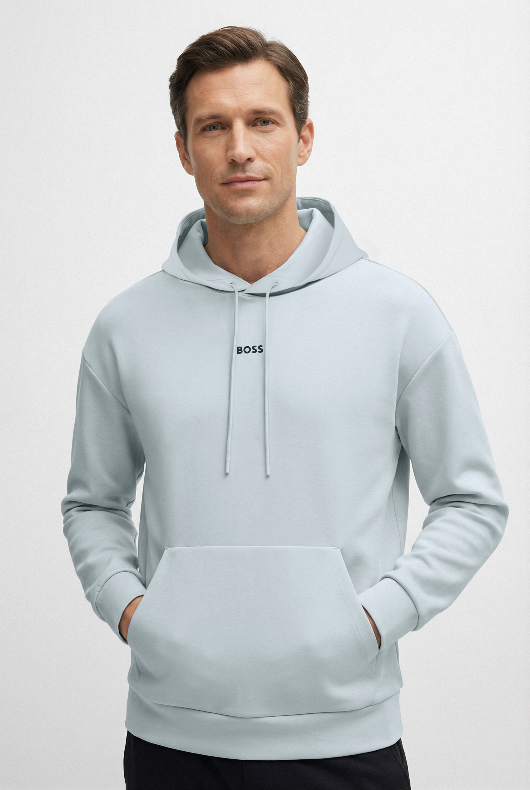 BOSS GREEN Sweat à capuche »Sly Zone«, Kapuze mit Kordelzug, Regular Fit, Kängurutasche
