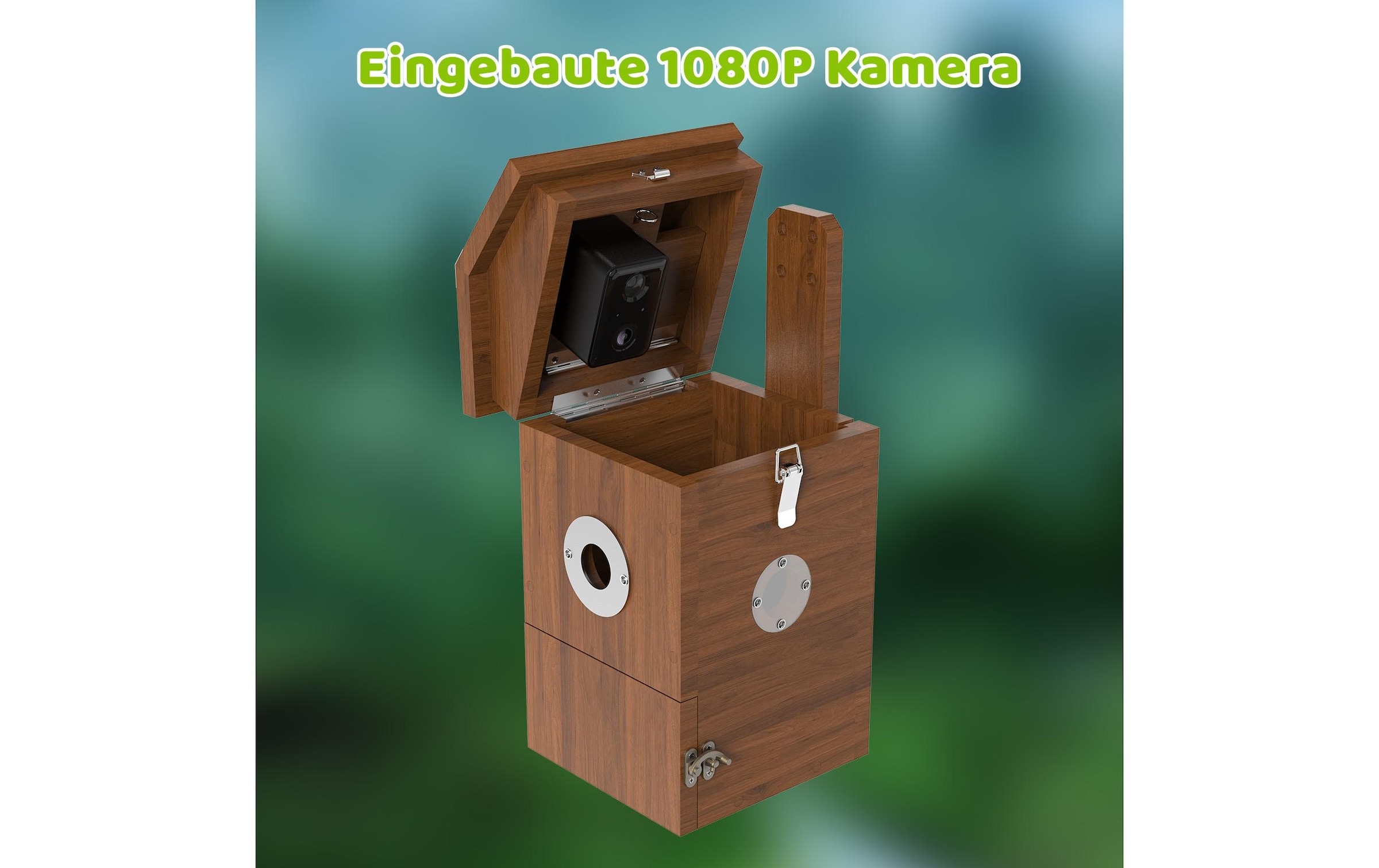   Nistkasten »Sanilu Vogel mit Kamera und Solarpanel«