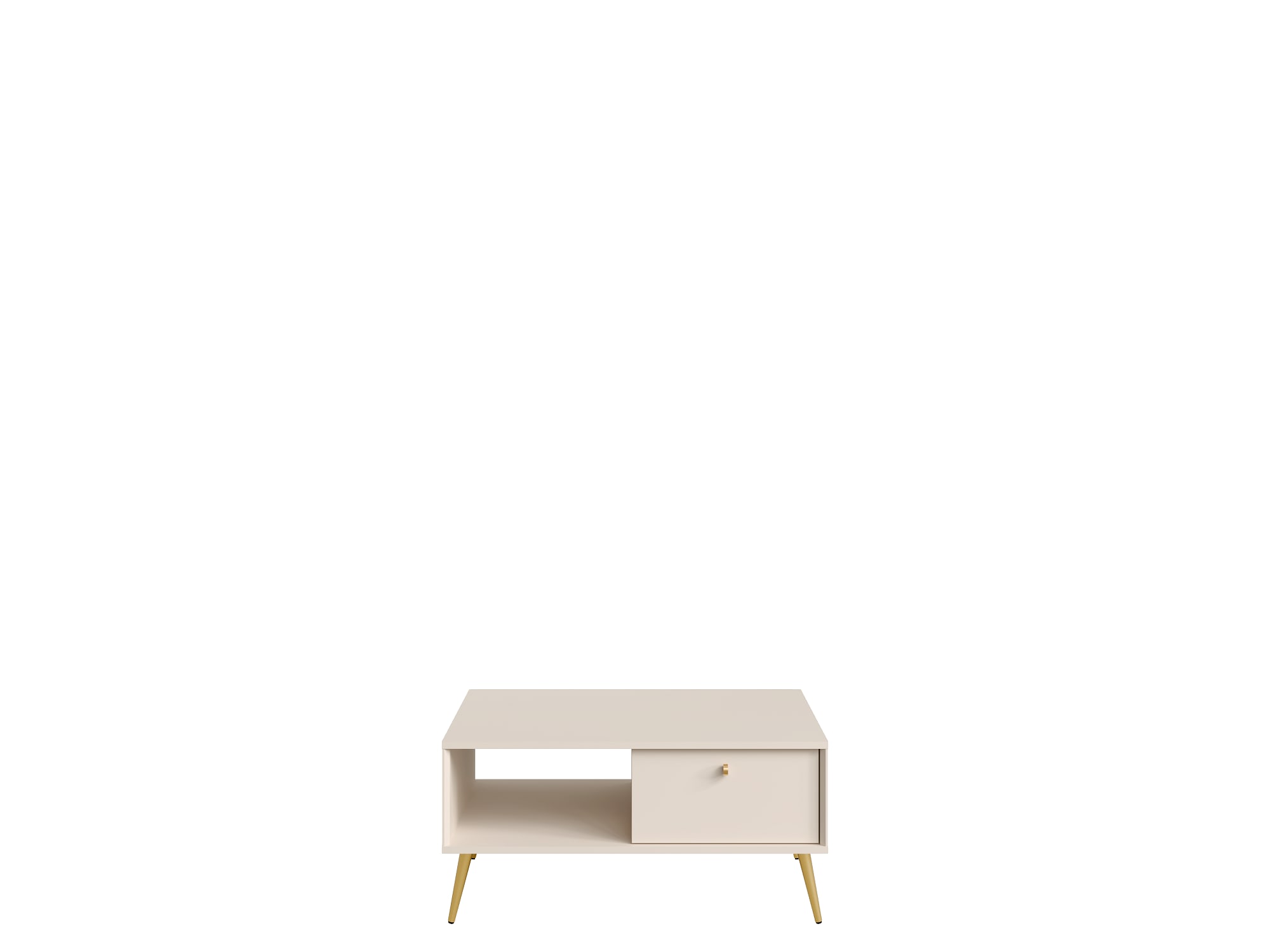 Home affaire Table basse »ROMELIS beige Kaffeetisch mit viel Stauraum, 87x66cm, modernes Design« pflegeleichter Beistelltisch mit zusätzlichen Aufbewahrungsschränken