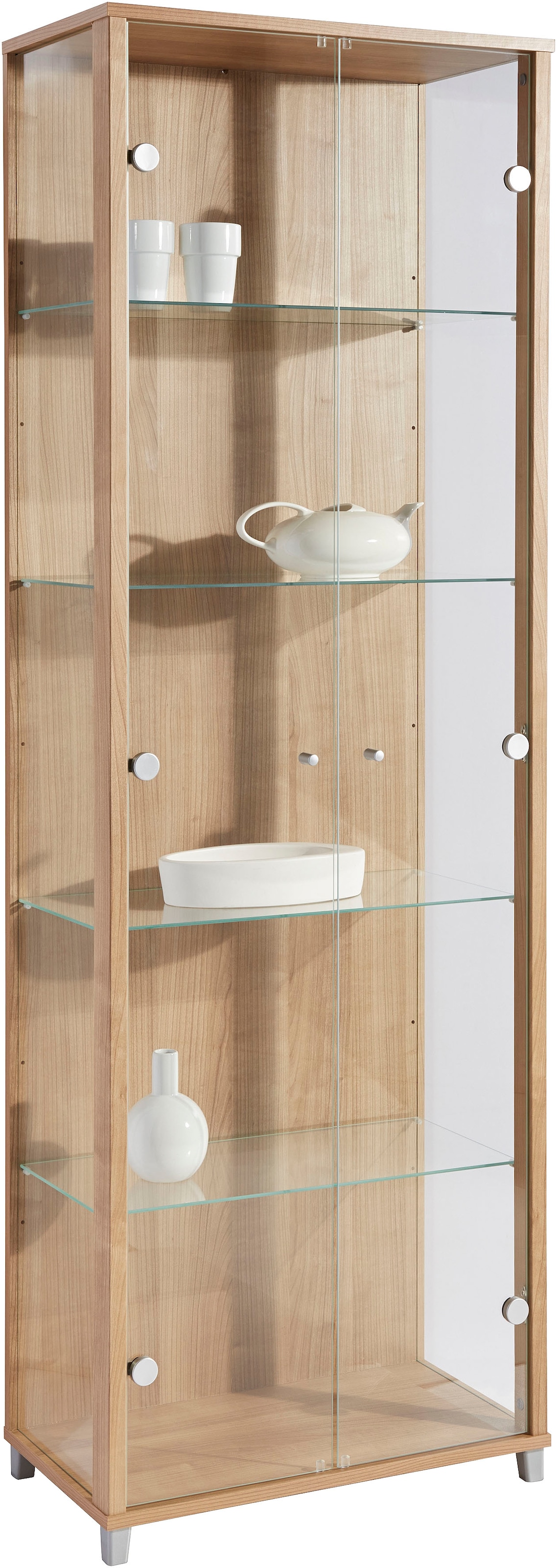 fif möbel Vitrine »OPTIMA« Standvitrine, Vitrinenschrank, Glasvitrine, Sammlervitrine