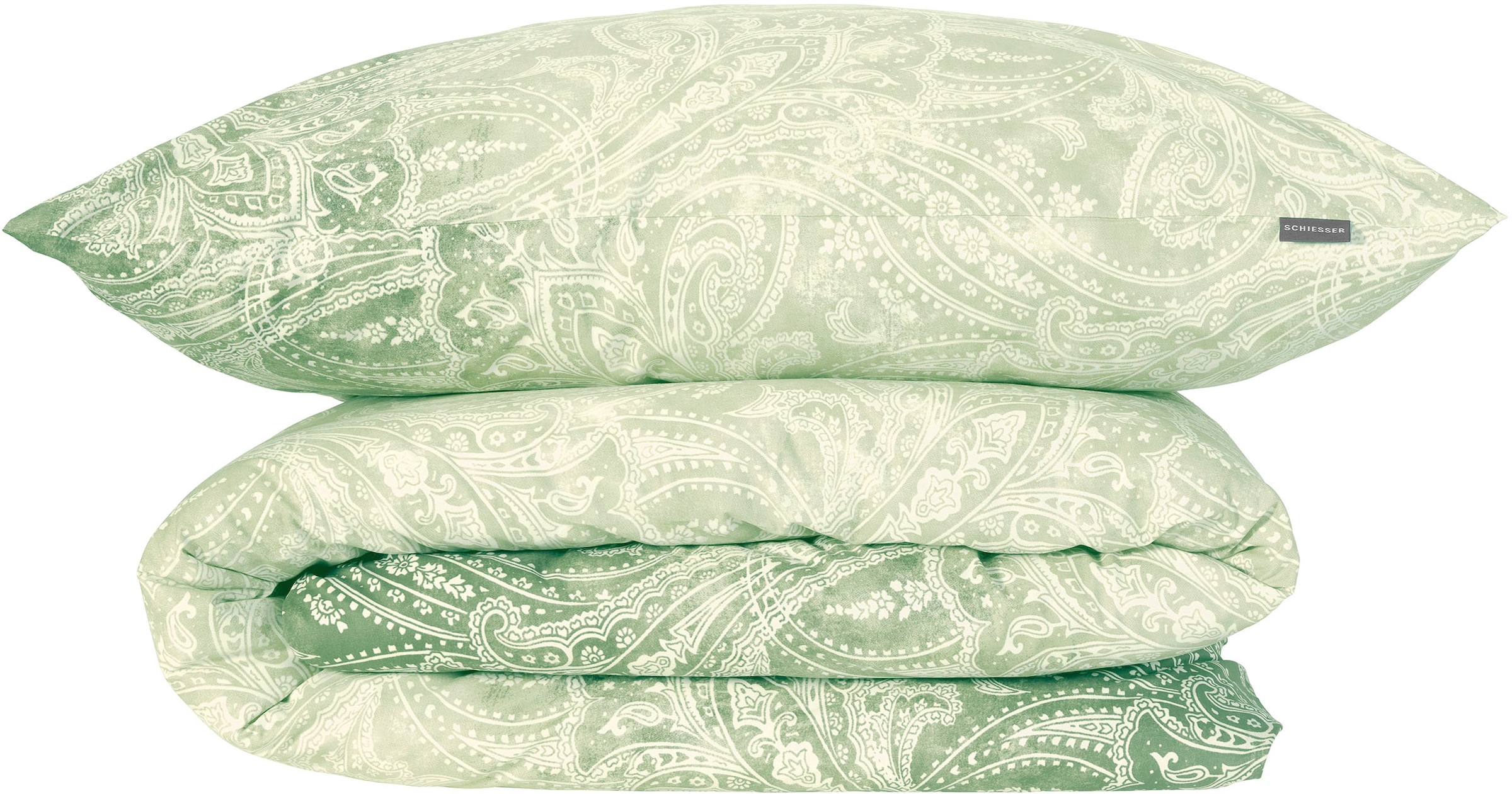 Schiesser Bettwäsche »Claire aus weicher Baumwolle mit Paisleymuster in dezentem Farbverlauf« 2 Stk. MADE IN GREEN by OEKO-TEX®