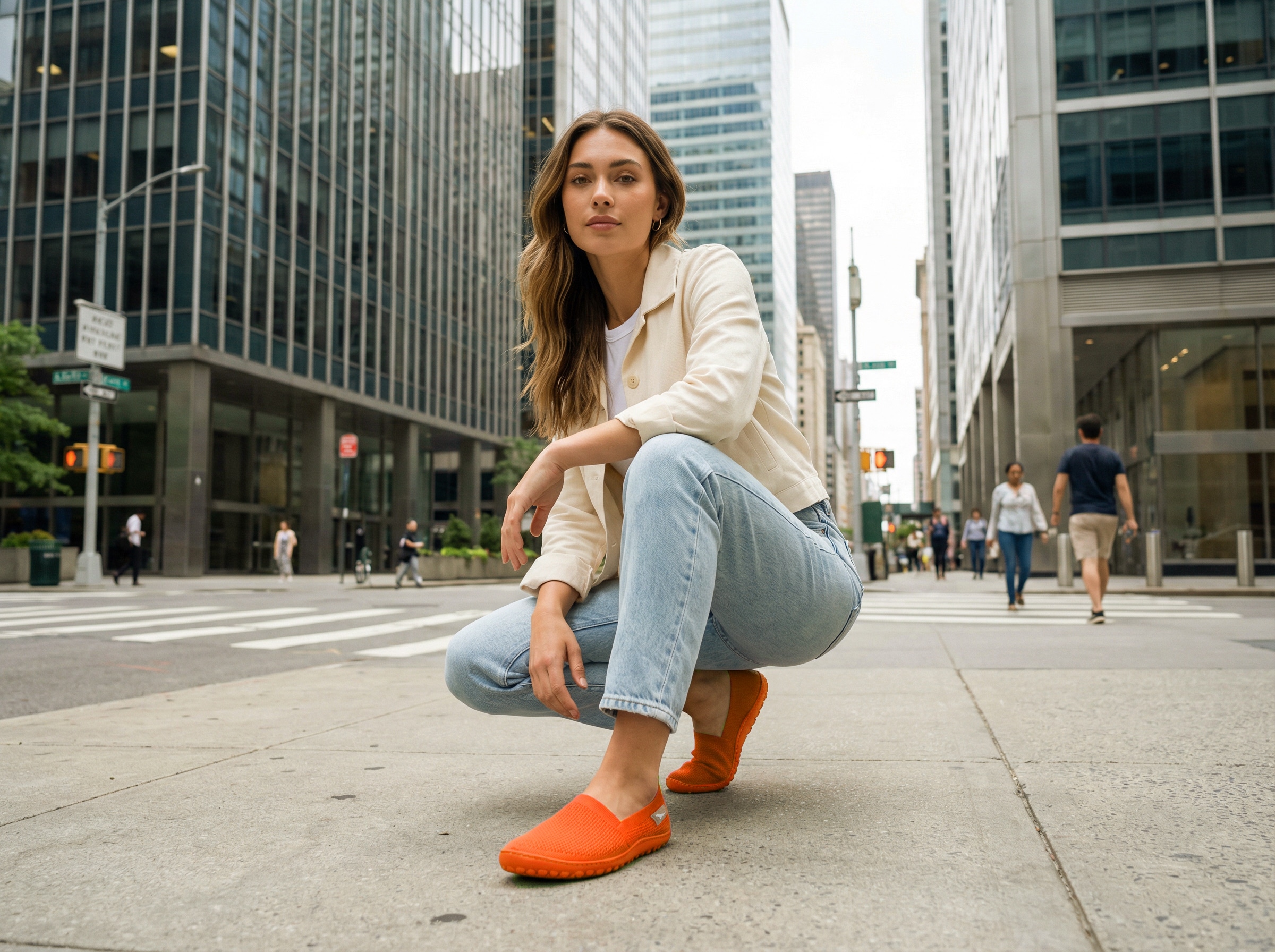 Leguano Chaussures pieds nus »FLAIR«  Mocassin, chaussure à enfiler avec écusson logo au talon