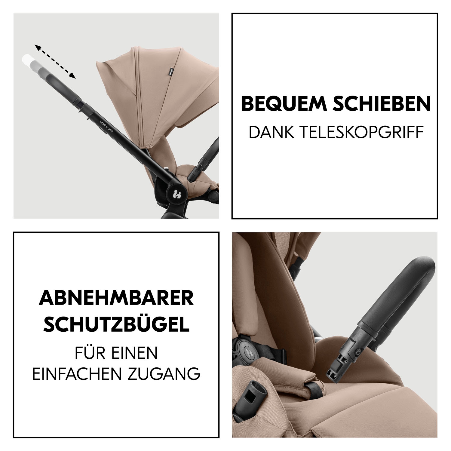 Hauck Kombi-Kinderwagen »Move N Care Set« 22 kg belastbar bis 22 kg