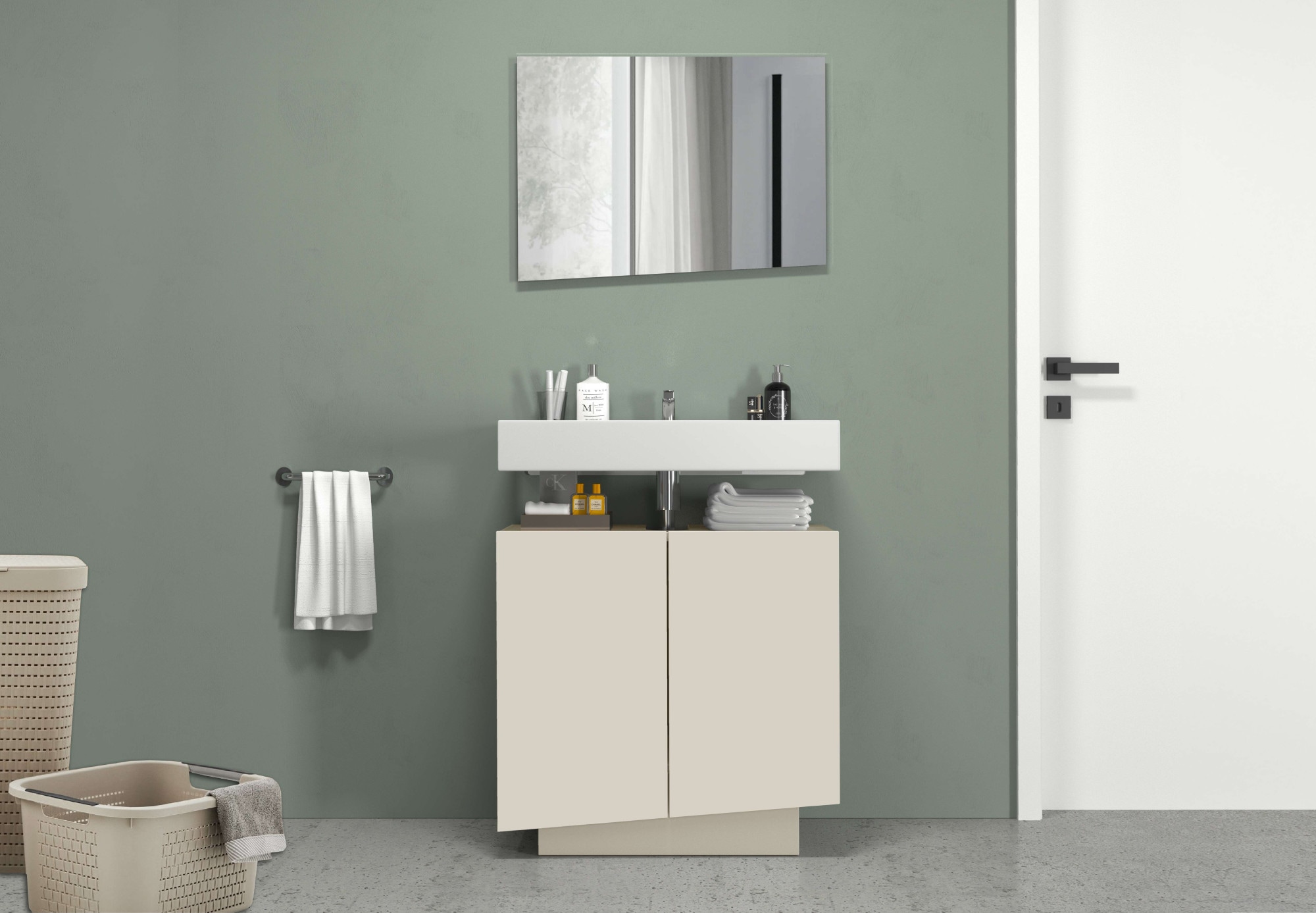 welltime Miroir de salle de bain »Vela, Spiegel in zwei Breiten 55 und 75 cm« Breite 55 cm-Passend zur Serie Vela