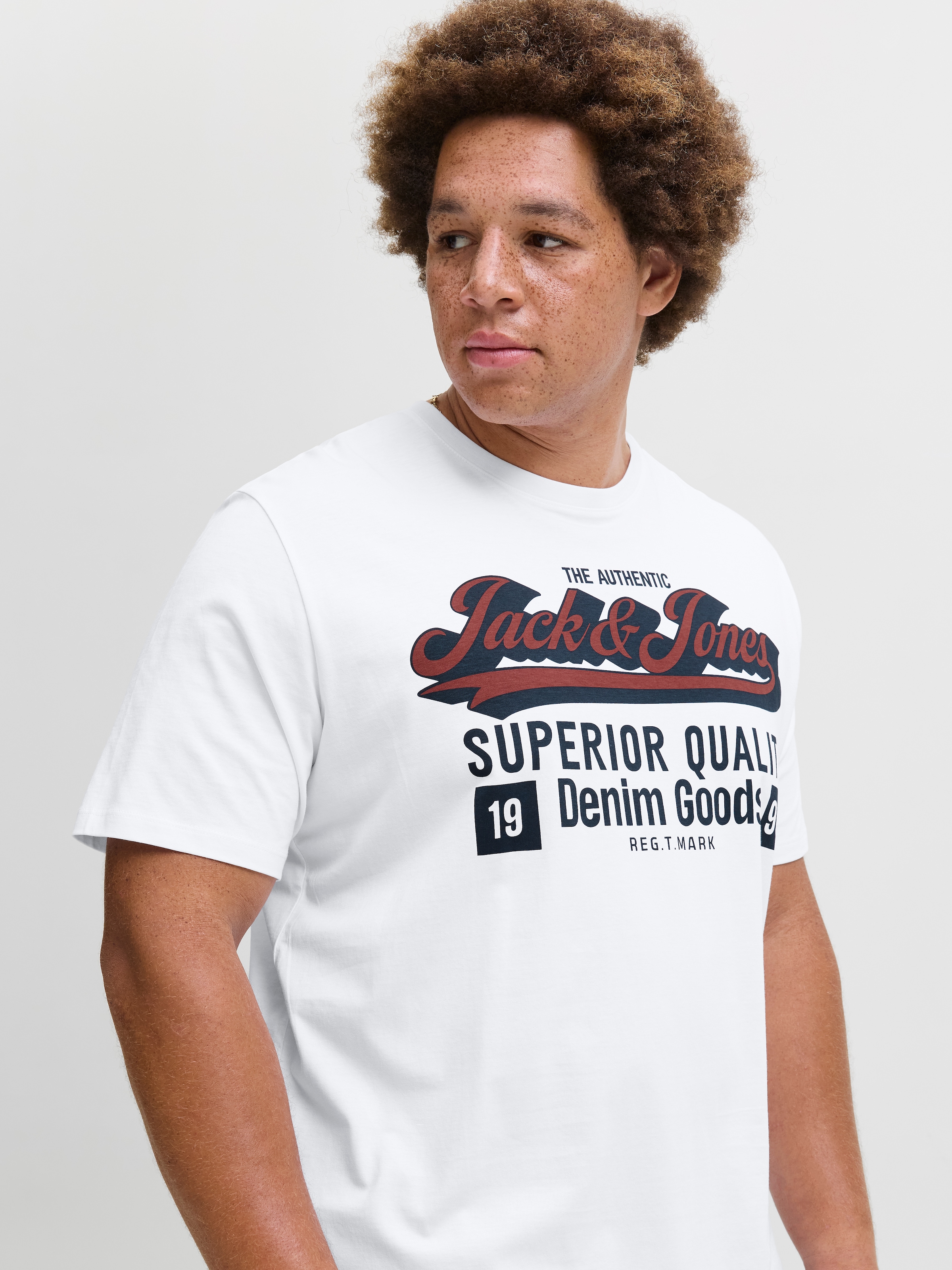 Jack & Jones PlusSize T-Shirt »JJELOGO TEE SS ONECK 2 COL AW25 NOOS PLS«