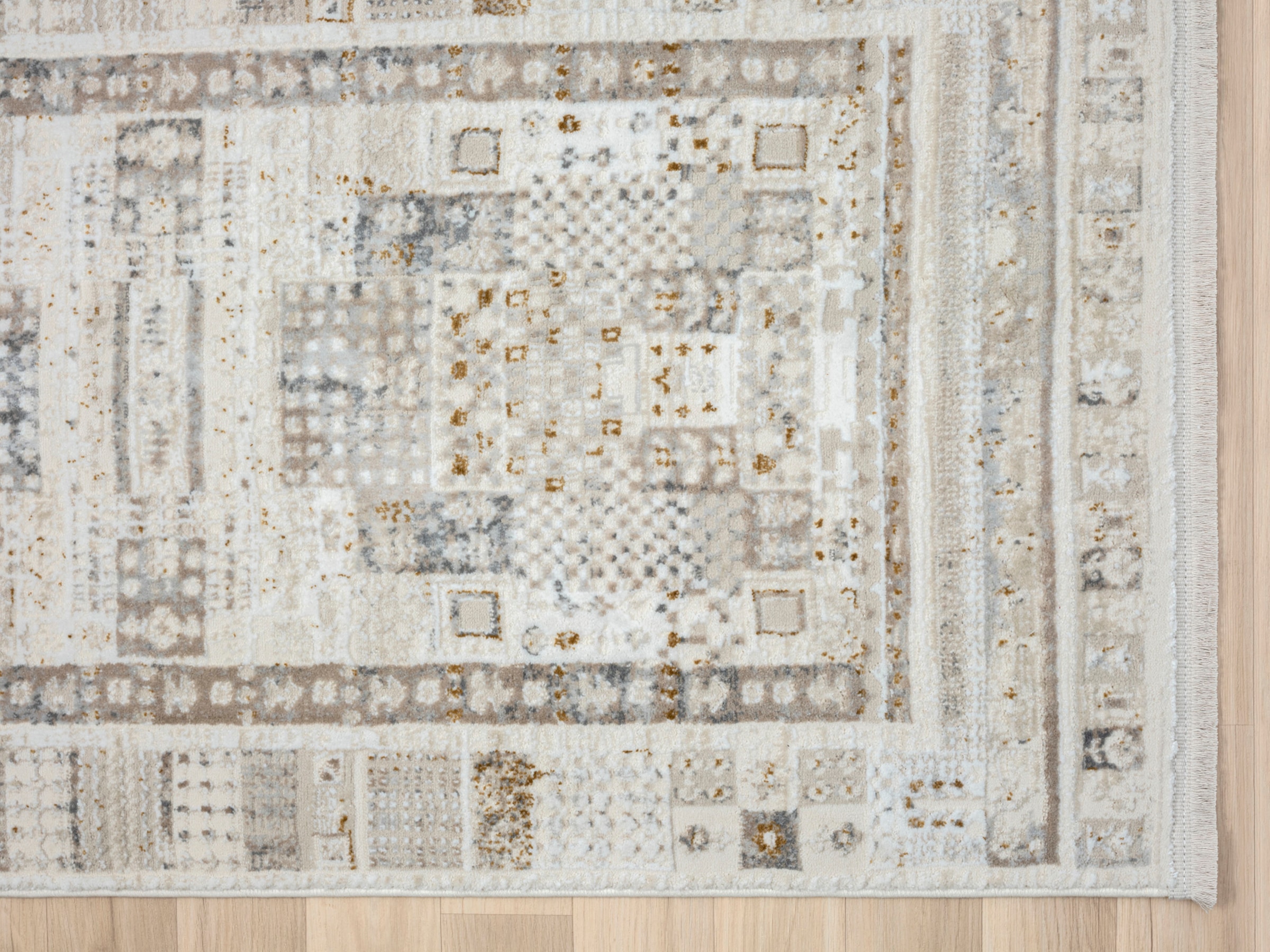 Myflair Möbel & Accessoires Tapis »My Kashkuly« Rectangulaire 10 mm Höhe Kurzflor, Retro-Style, besonders weich durch Microfaser, mit Fransen