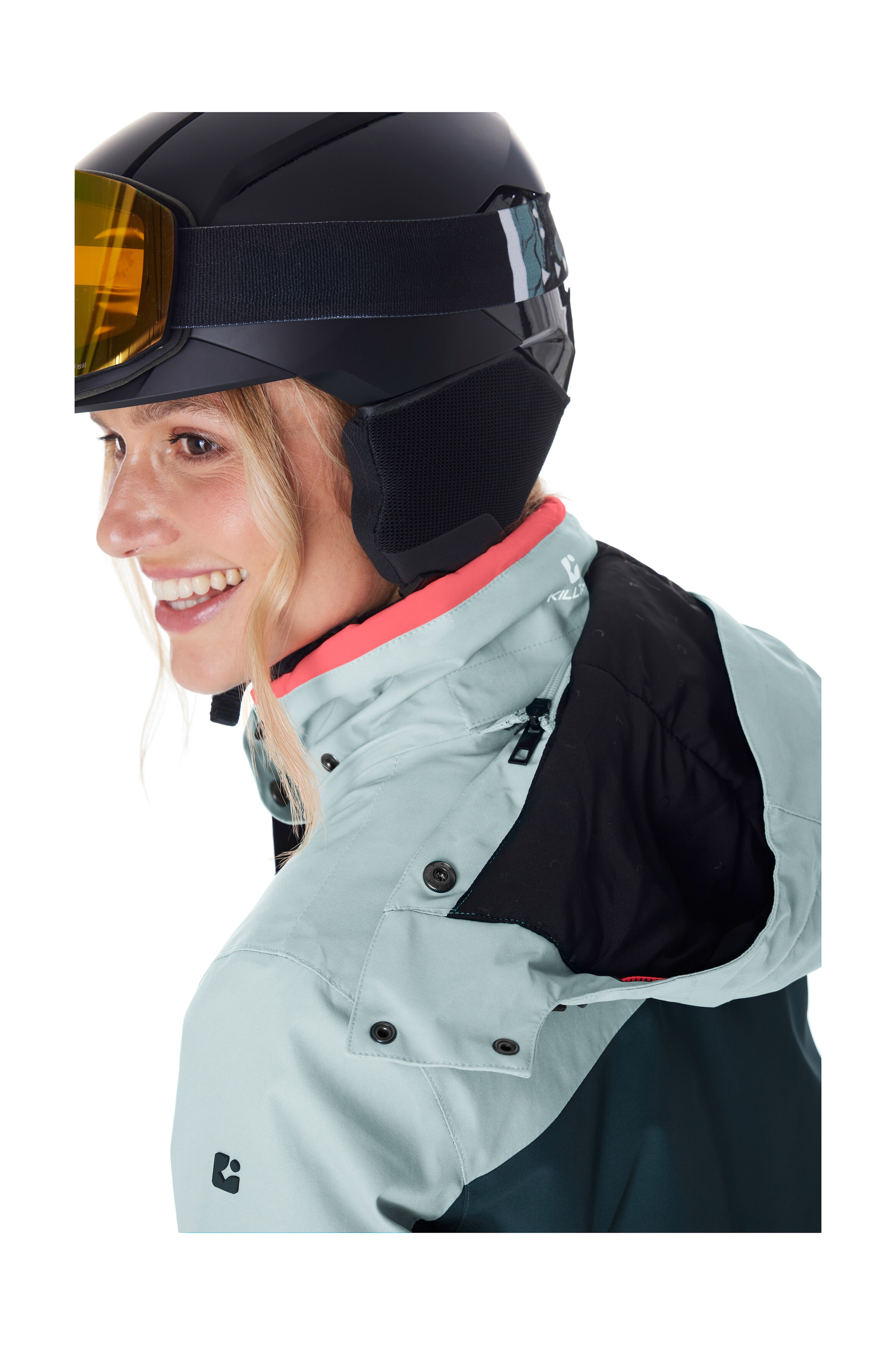 Killtec Skijacke »KSW 67 WMN SKI JCKT« Damen Skijacke: wasserdicht, atmungsaktiv, abnehmbare Kapuze