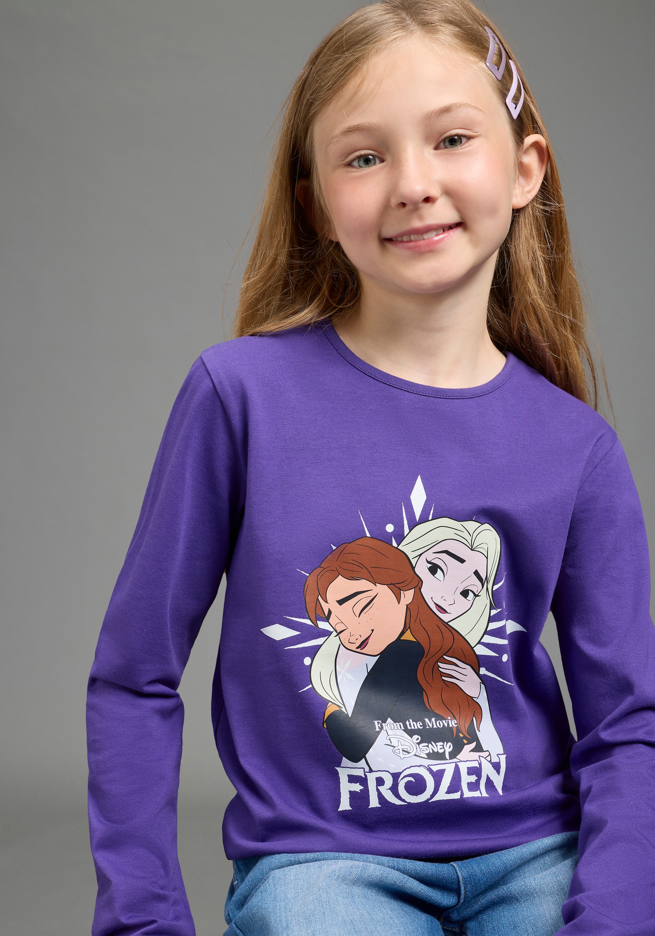 KIDSWORLD Langarmshirt »FROZEN Shirt, Disney« Disney-Shirt in Basic-Passform, Langarm, bedrucktes Design