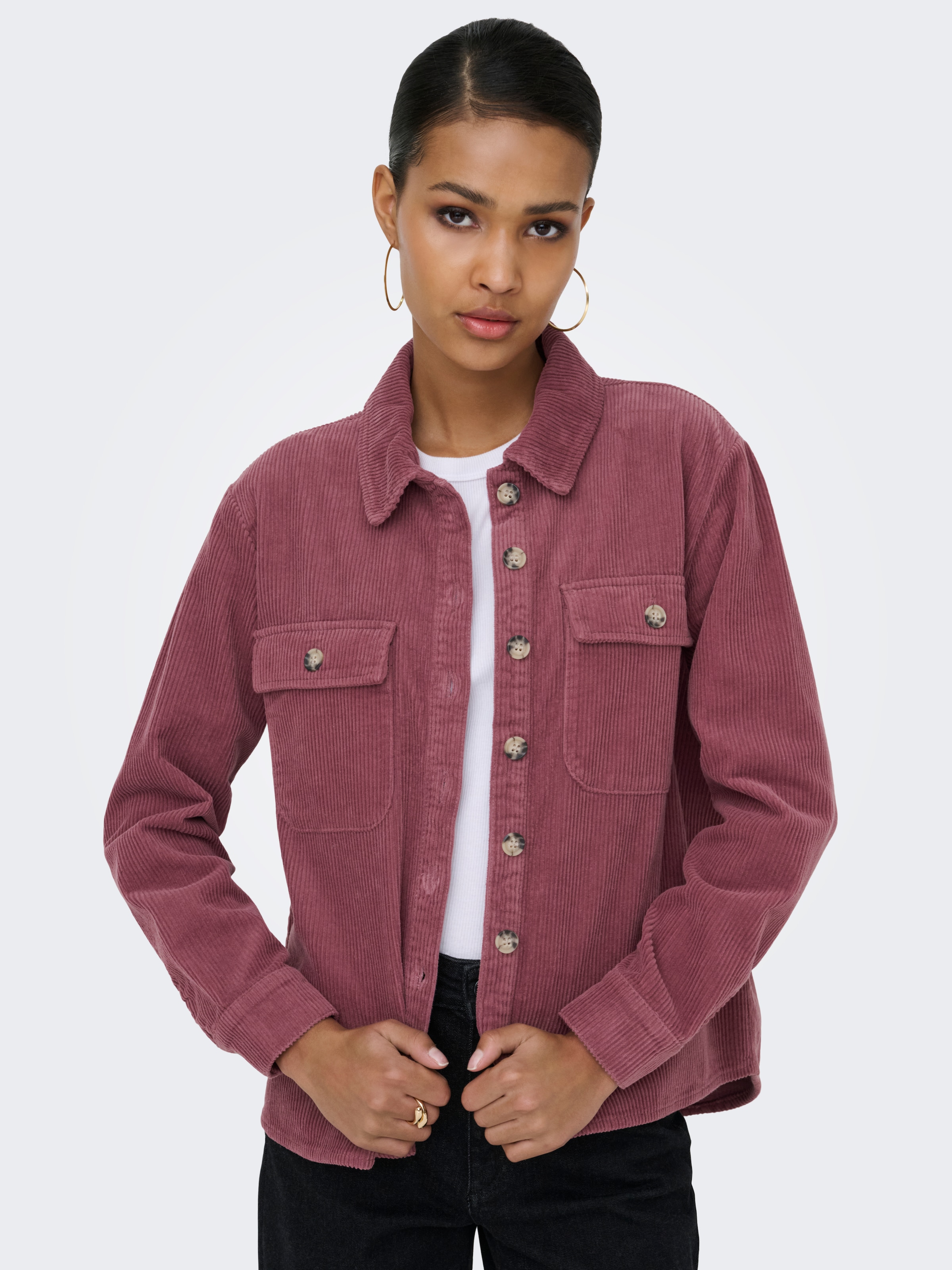 ONLY Cordjacke »ONLAMAZING L/S CORD SHACKET PNT«