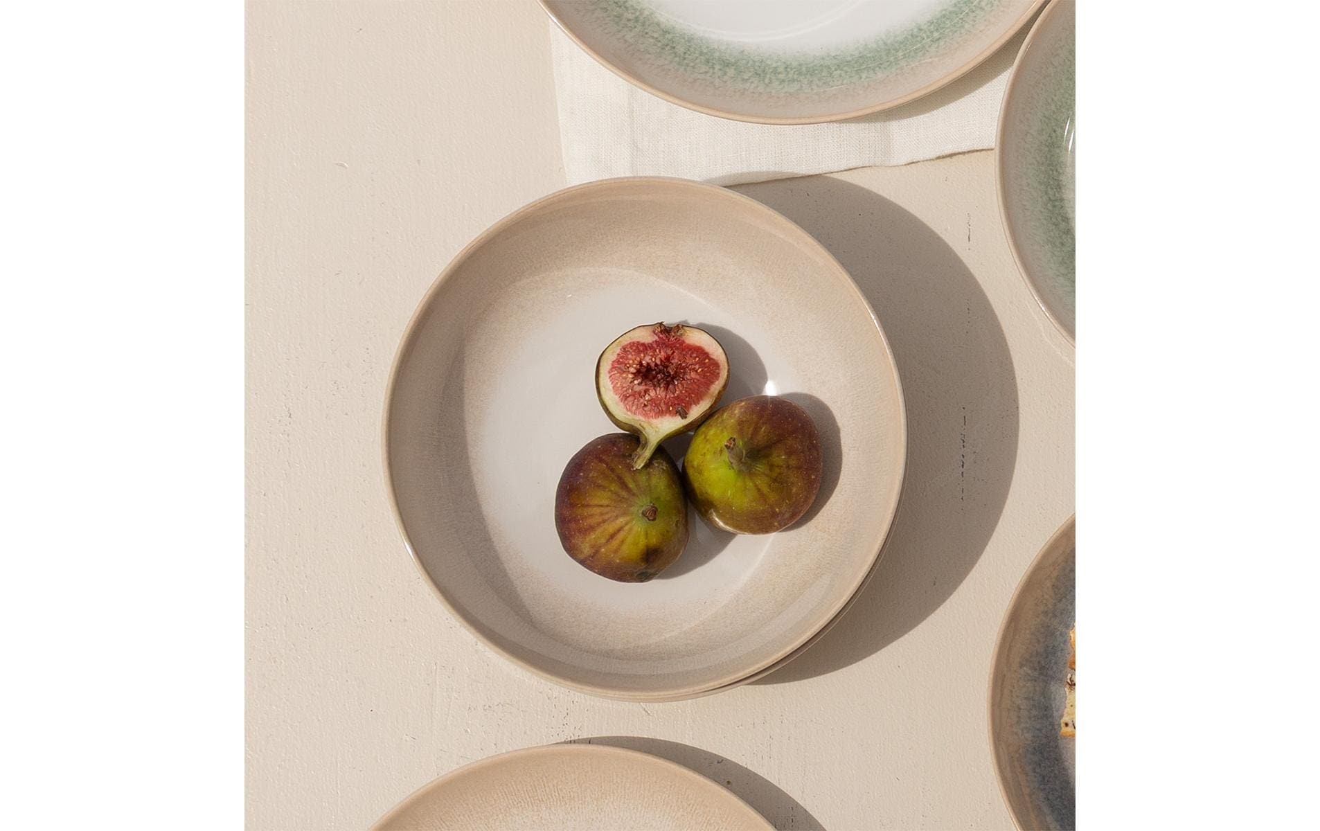   Dessertschale »Lunasol Elements Vulcano Sand 4 Stück, 18 cm« aus Steingut