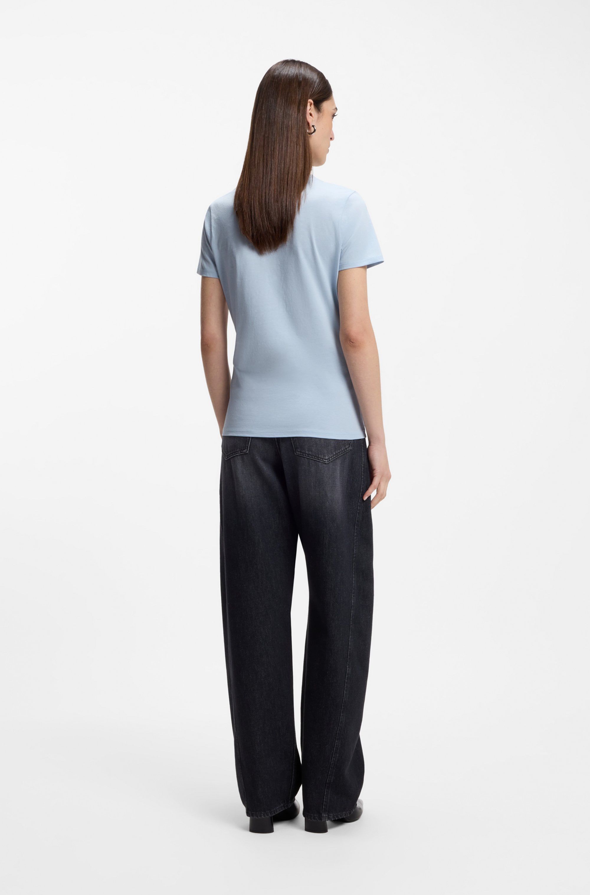 BOSS ORANGE T-Shirt »Elogo Premium Damenmode« mit BOSS-Schriftzug