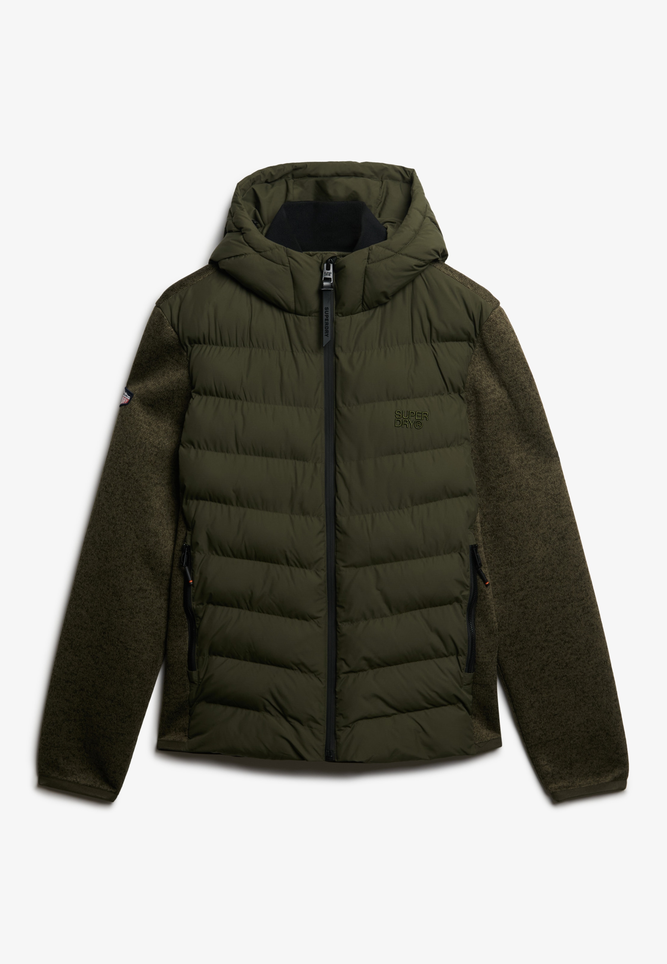 Superdry Veste matelassée »HOODED STORM KNIT HYBRID JKT« mit Kapuze
