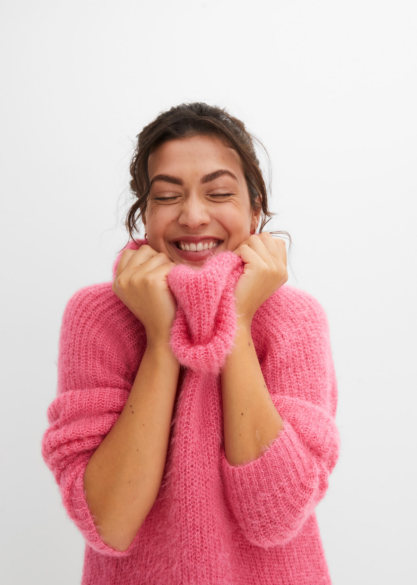 bonprix Pull à col roulé Oversize-Rollkragenpullover