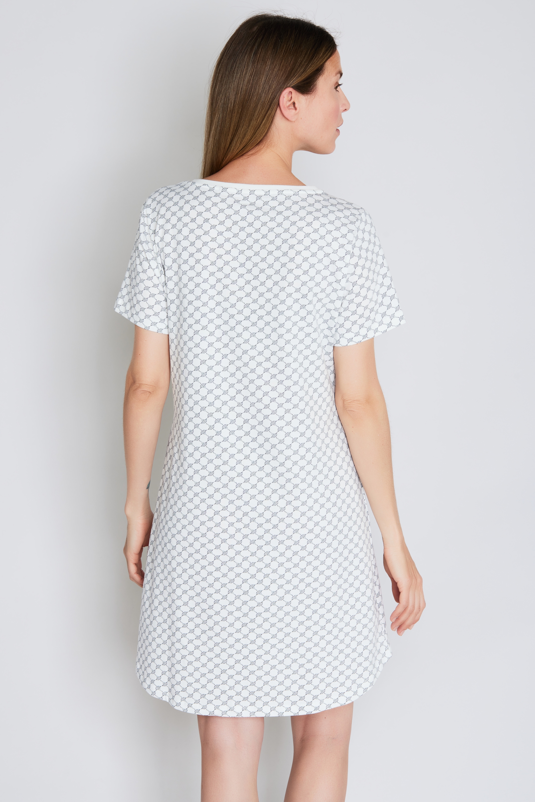 JOOP! Chemise de nuit »Cosy« mit Cornflower-Alloverprint