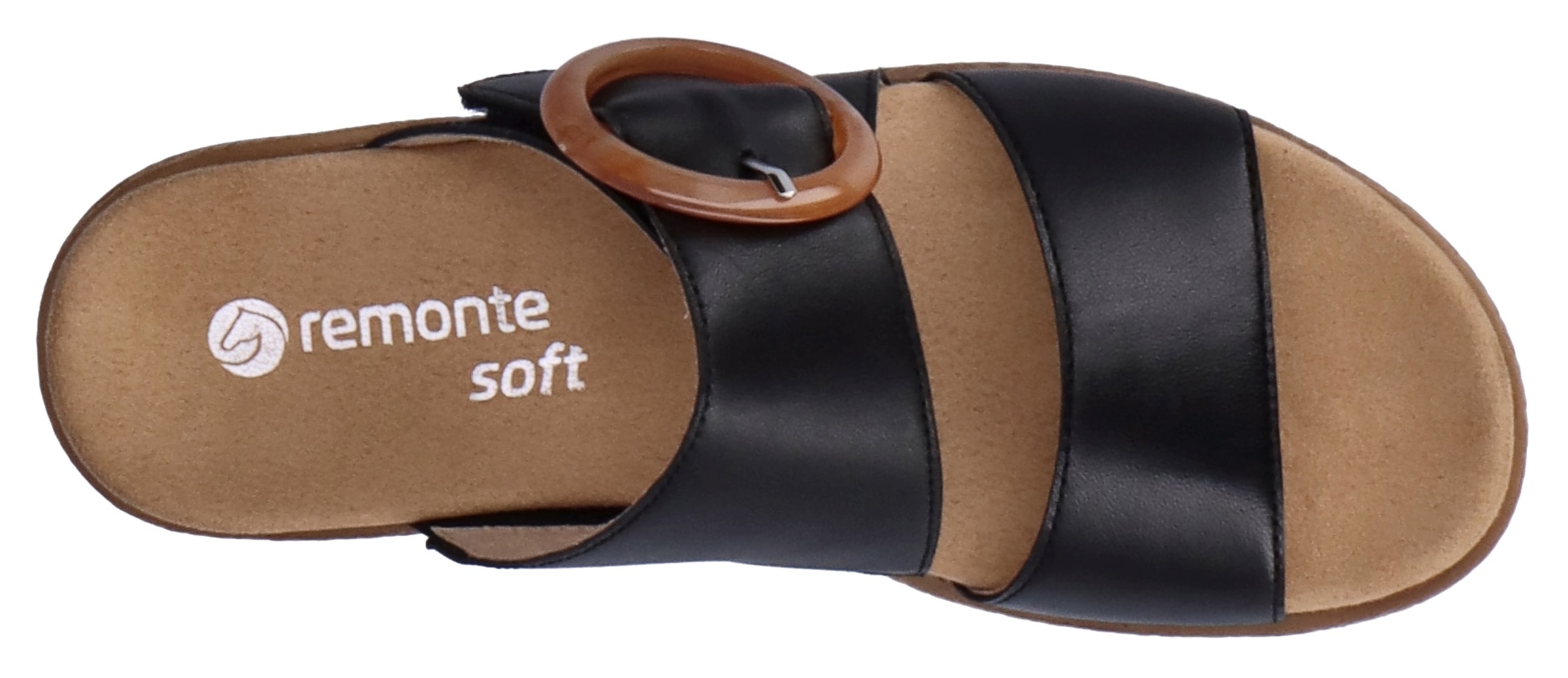 Remonte Pantolette  , Keilabsatz, Sommerschuh, Schlappen mit Zierschnalle