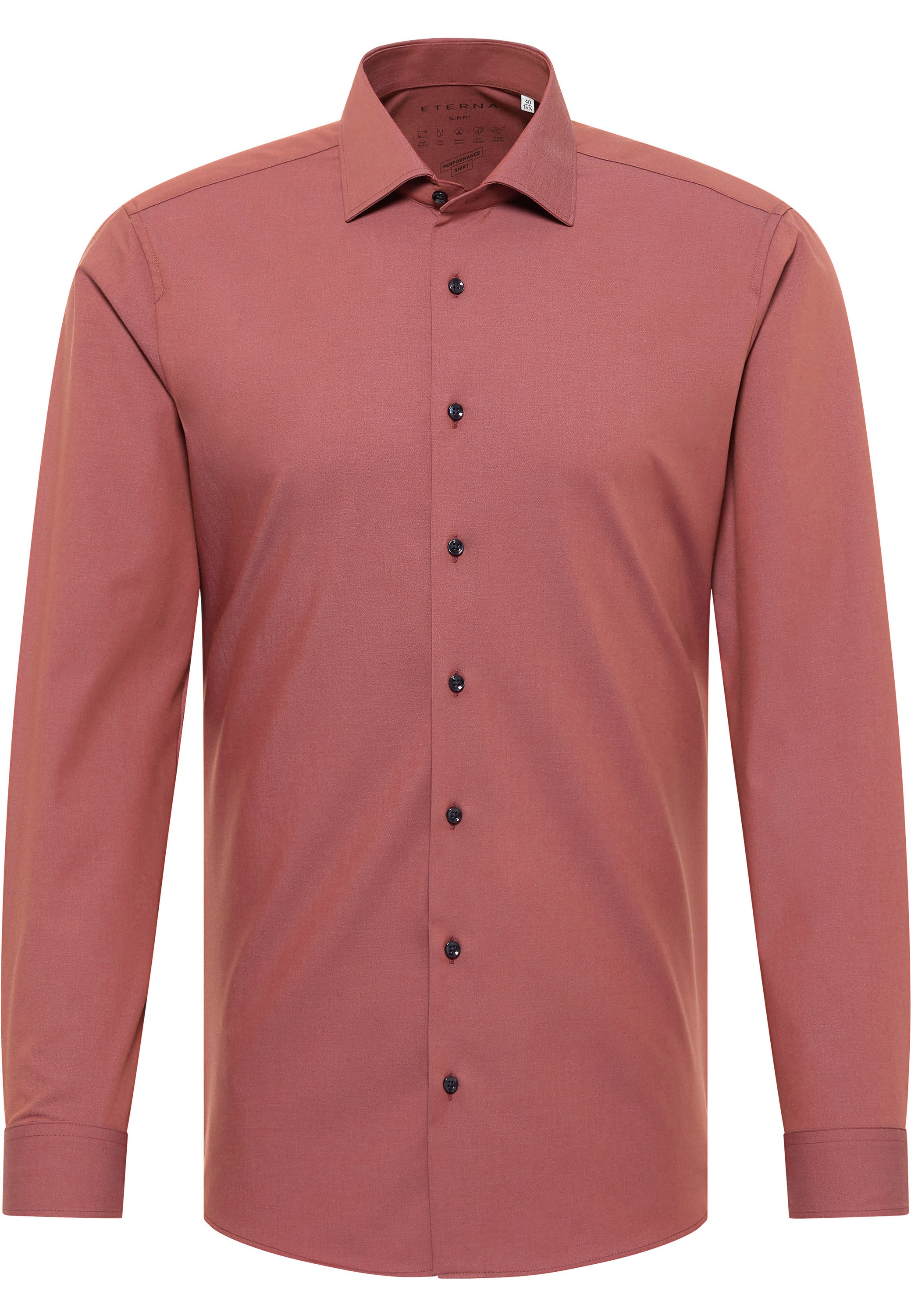 Eterna Langarmhemd »SLIM FIT« NON IRON (bügelfrei)