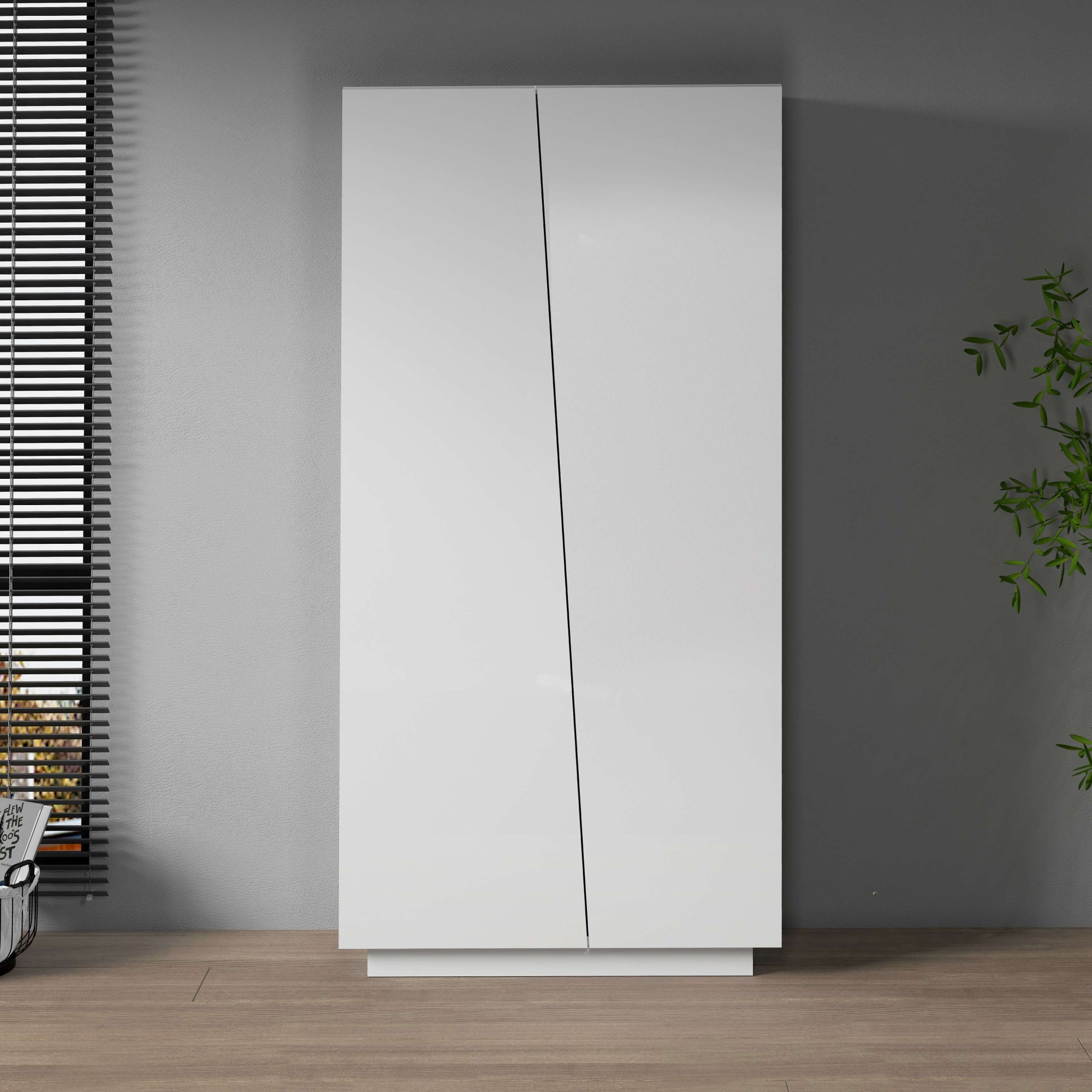 Home affaire Armoire de classement »Vega, Mehrzweckschrank, Büroschrank, mit 2 Türen« & étagères réglables, hauteur 166 cm, Fabriqué en Italie