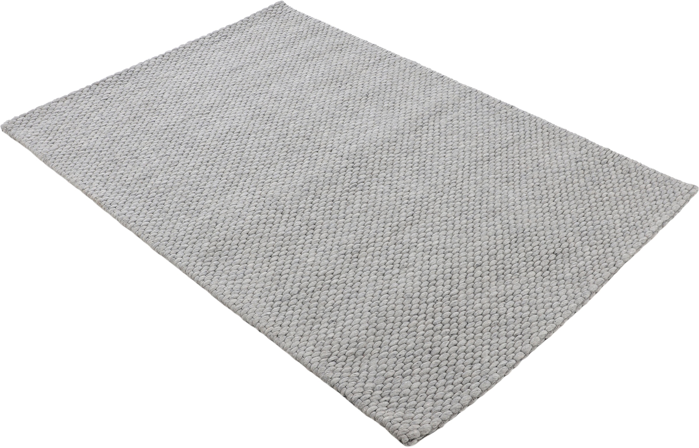 carpetfine Tapis en laine »Sina ,   auch als Läufer« Rectangulaire 14 mm Höhe Handweb Teppich, reine Wolle, meliert, handgewebt, weich & kuschelig