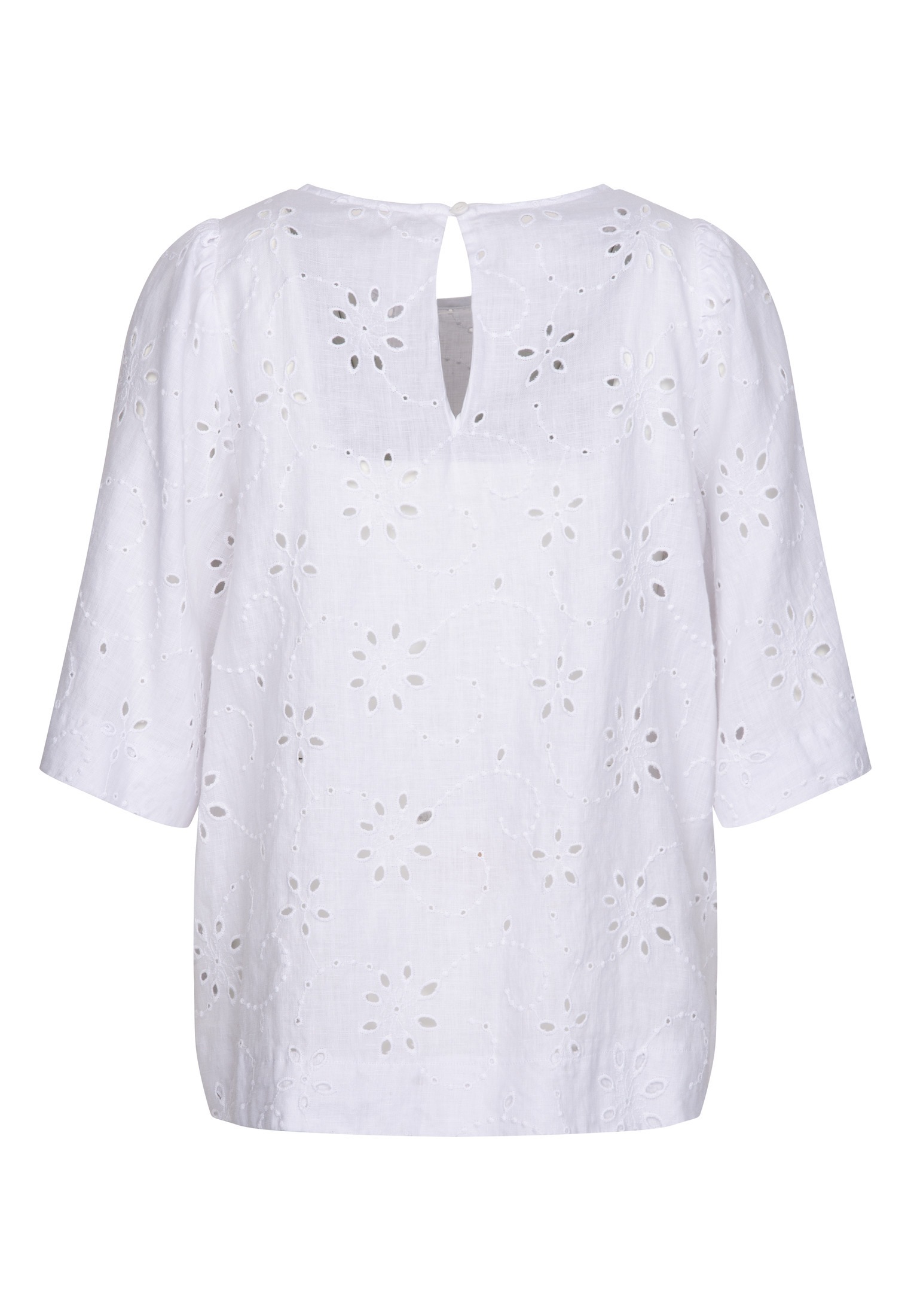 seidensticker Shirtbluse »Schwarze Rose« 1/2 Rundhals Stickerei