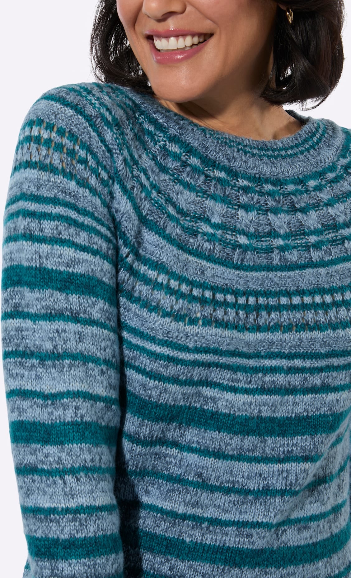 Casual Looks Pull à col rond »Rundhals-Pullover«